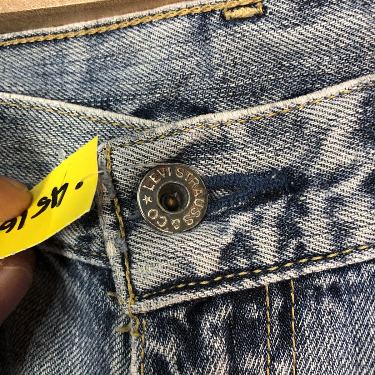 Levi's 503 Levis Distressed Denim Pants vintage #4516 Size US 32 / EU 48 - 10 Thumbnail