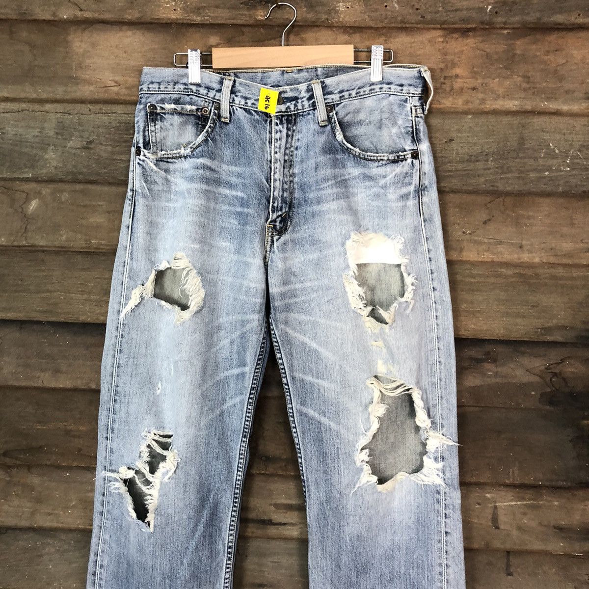 Levi's 503 Levis Distressed Denim Pants vintage #4516 Size US 32 / EU 48 - 2 Thumbnail
