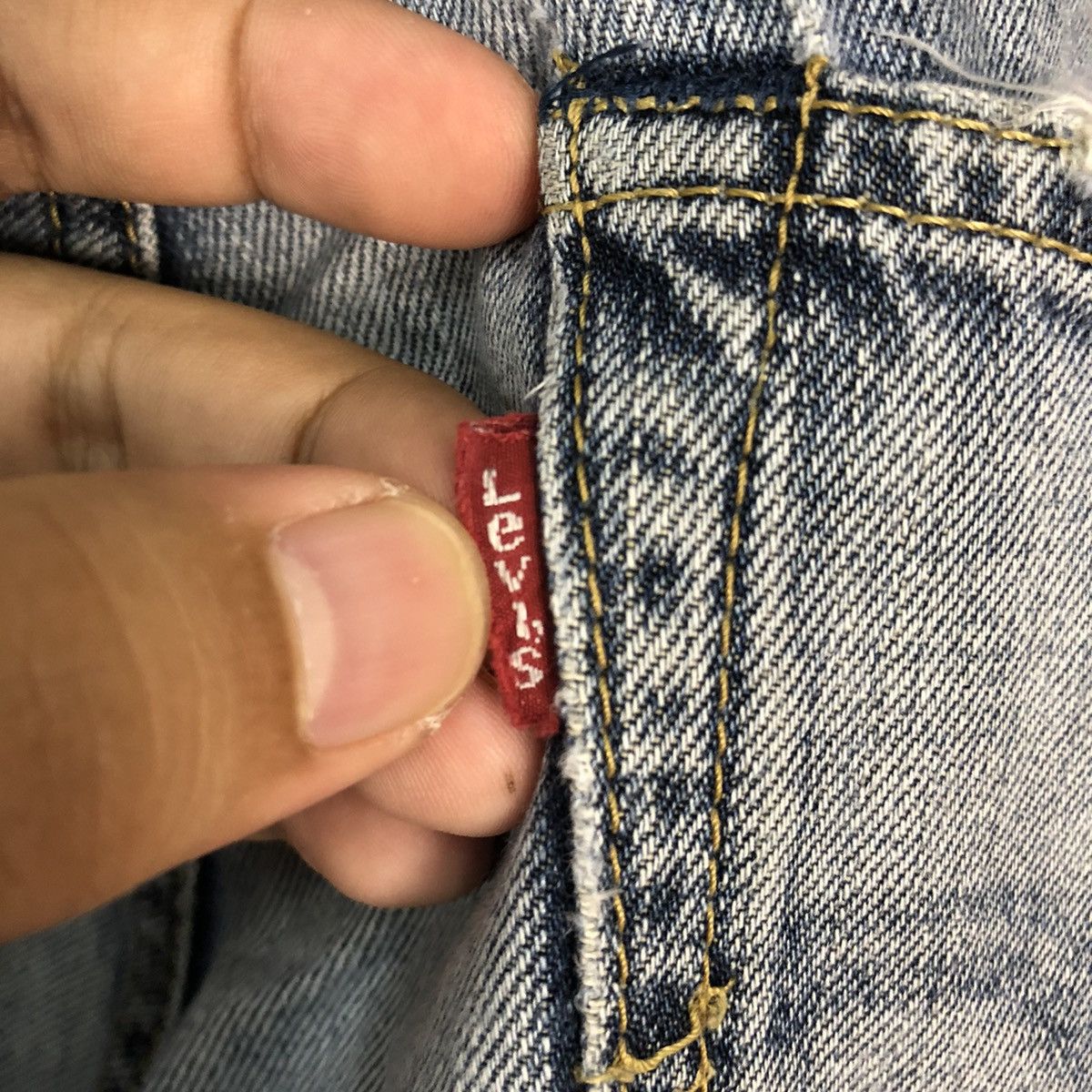 Levi's 503 Levis Distressed Denim Pants vintage #4516 Size US 32 / EU 48 - 19 Thumbnail