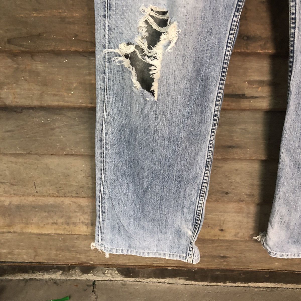 Levi's 503 Levis Distressed Denim Pants vintage #4516 Size US 32 / EU 48 - 8 Thumbnail