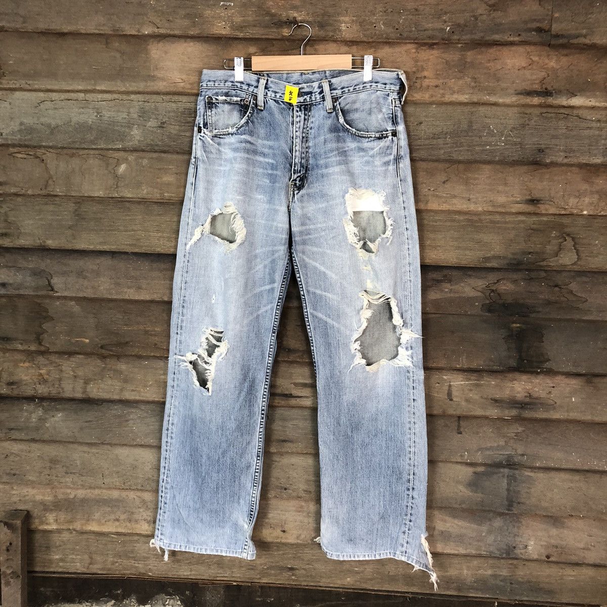 image of 503 Levis Distressed Denim Pants Vintage 4516 in Blue, Men's (Size 32)