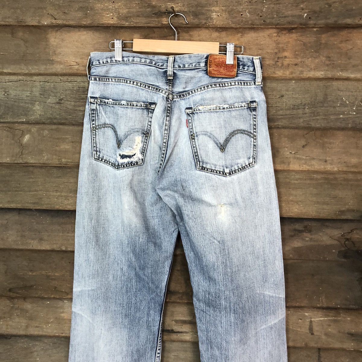Levi's 503 Levis Distressed Denim Pants vintage #4516 Size US 32 / EU 48 - 13 Thumbnail