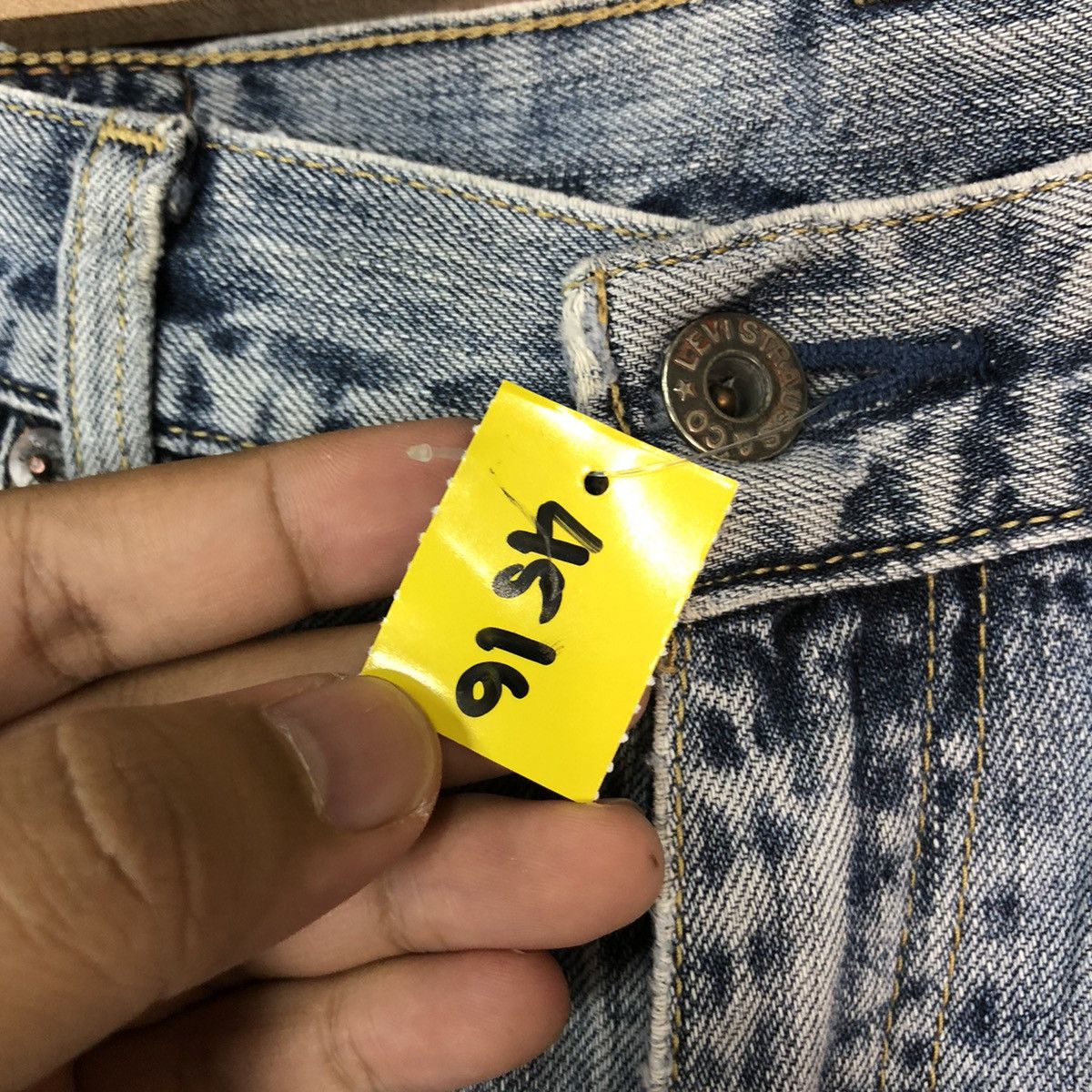 Levi's 503 Levis Distressed Denim Pants vintage #4516 Size US 32 / EU 48 - 11 Thumbnail