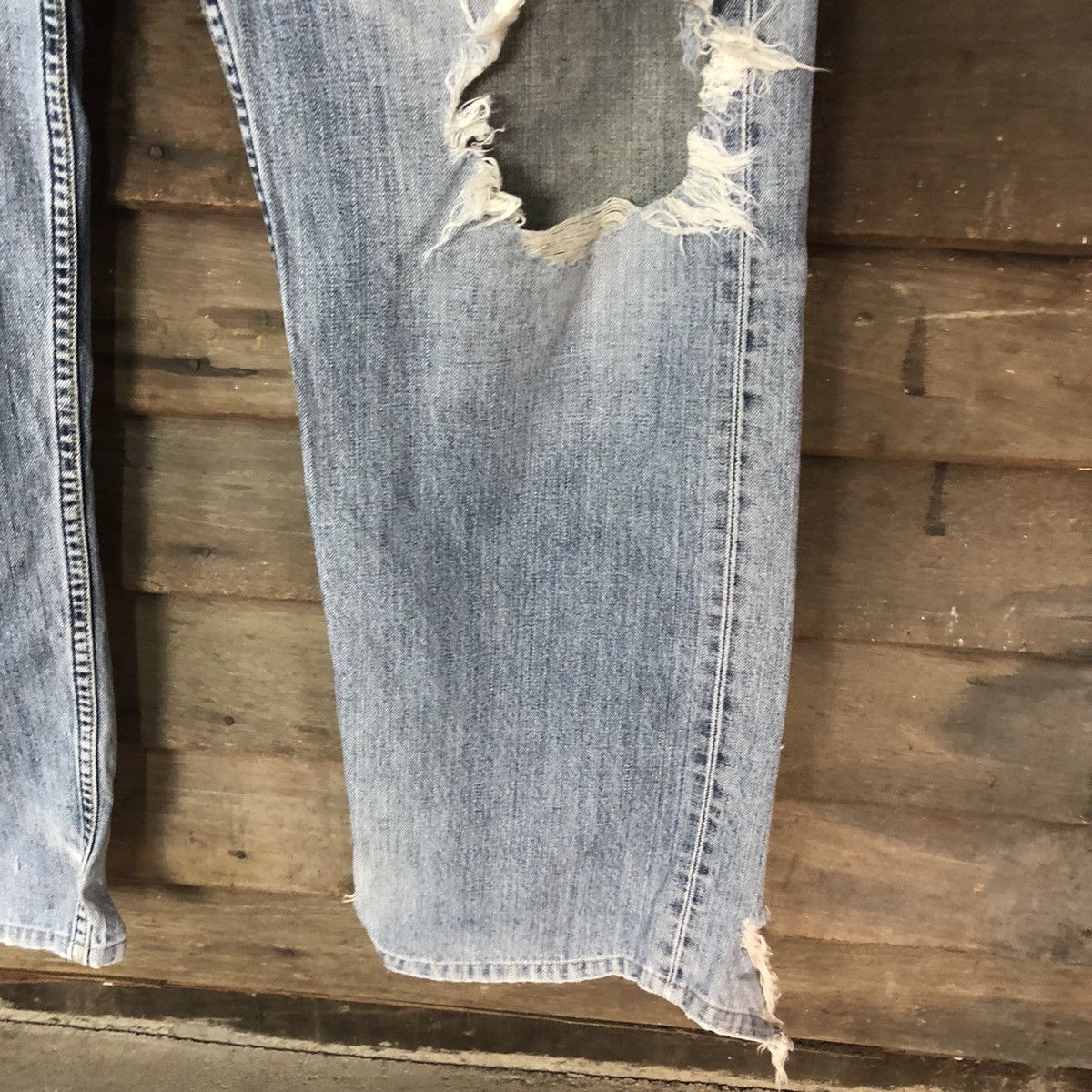 Levi's 503 Levis Distressed Denim Pants vintage #4516 Size US 32 / EU 48 - 9 Thumbnail
