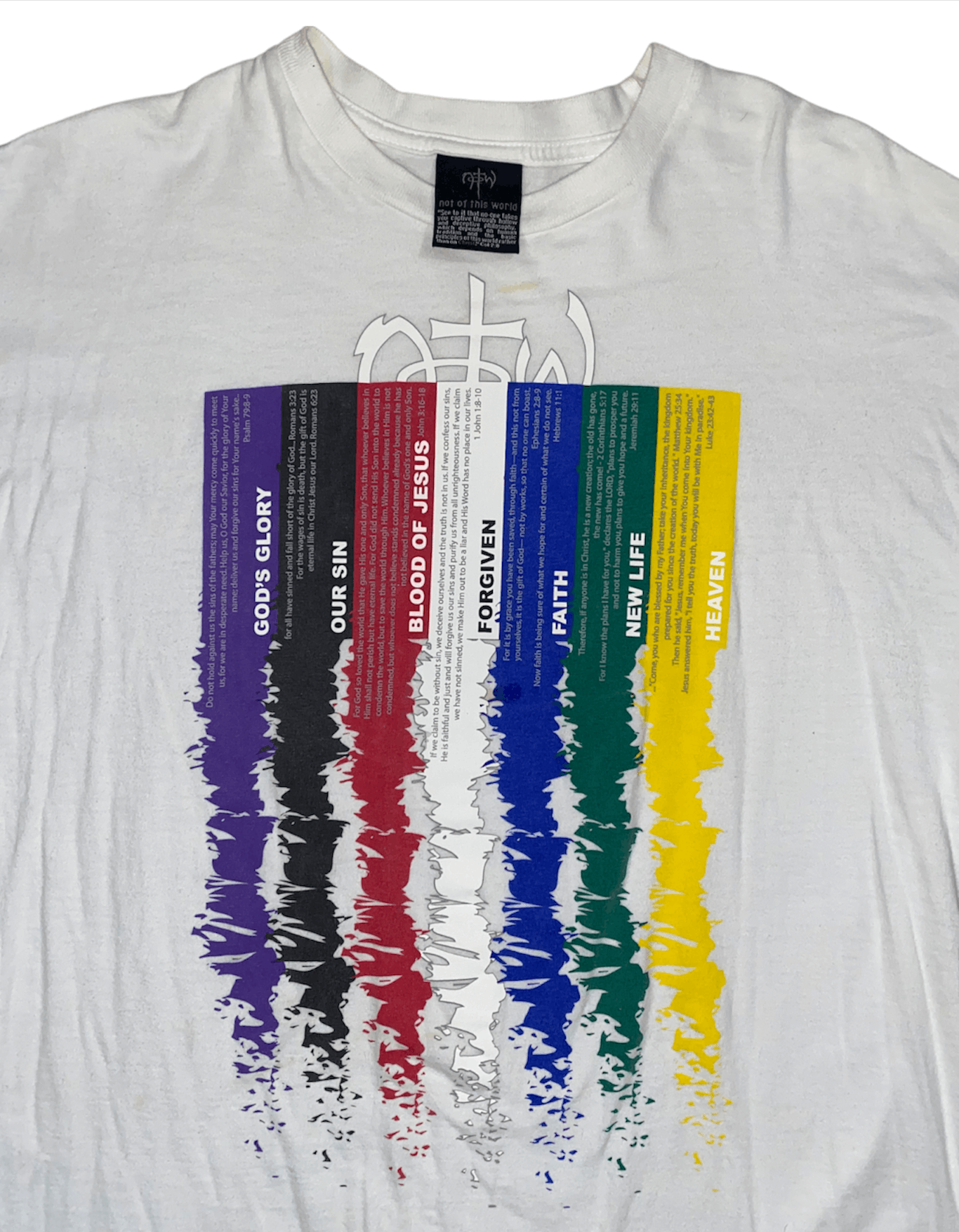 Vintage 🏁 Not of This World Religion T-Shirt 🏁 Size US XL / EU 56 / 4 - 2 Thumbnail