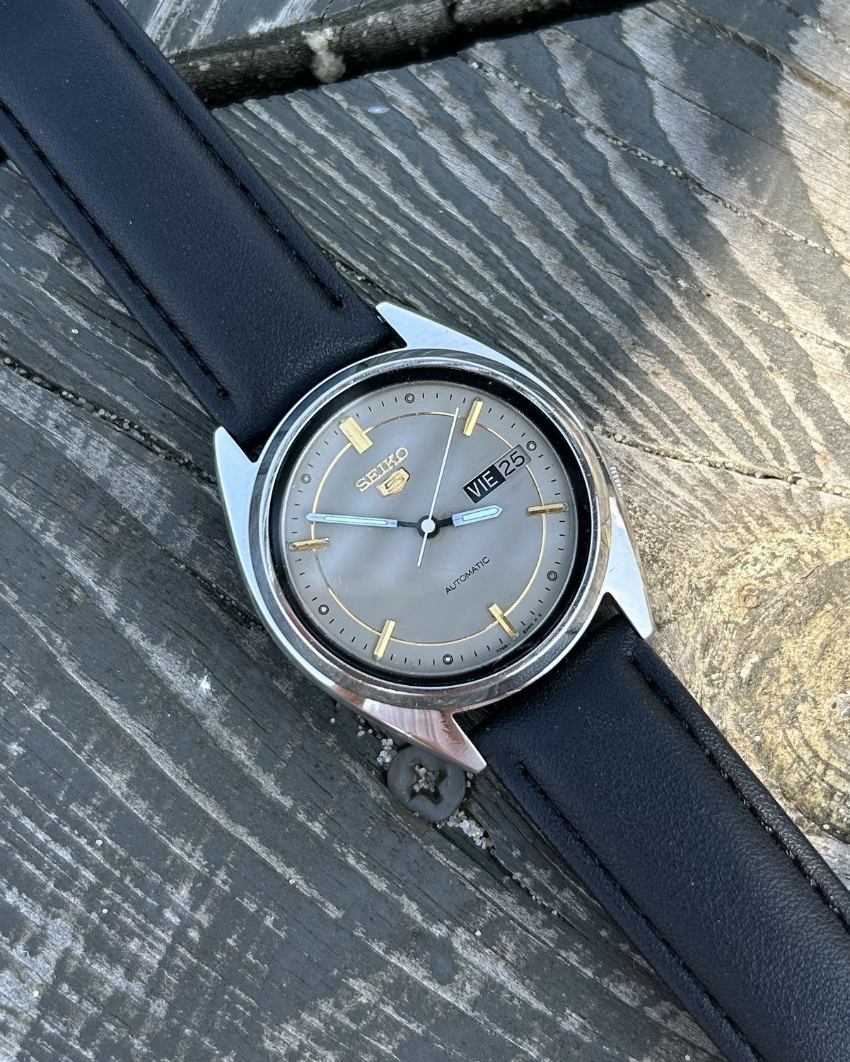 Seiko Vintage Japan Watch Seiko 5 Automatic 1990s Stainless Steel Size ONE SIZE - 12 Thumbnail