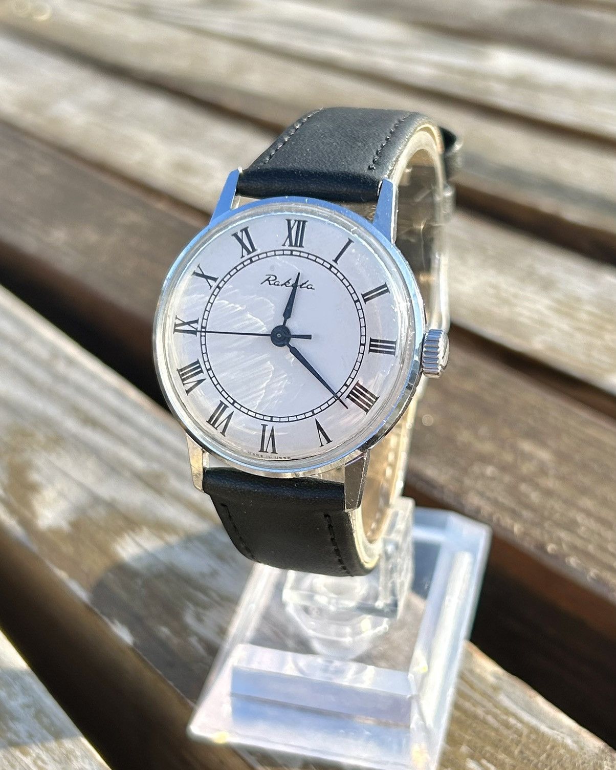 Vintage Soviet Raketa Watch Mechanical Wristwatch USSR 1980s