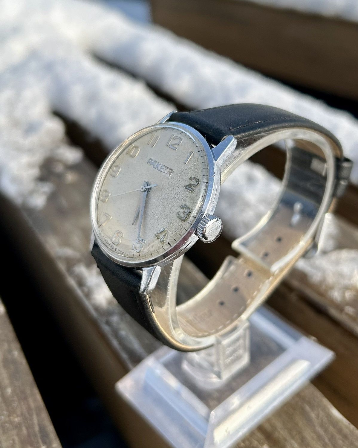 Vintage Vintage Soviet Raketa Watch Mechanical Wristwatch USSR 1980s Size ONE SIZE - 6 Thumbnail