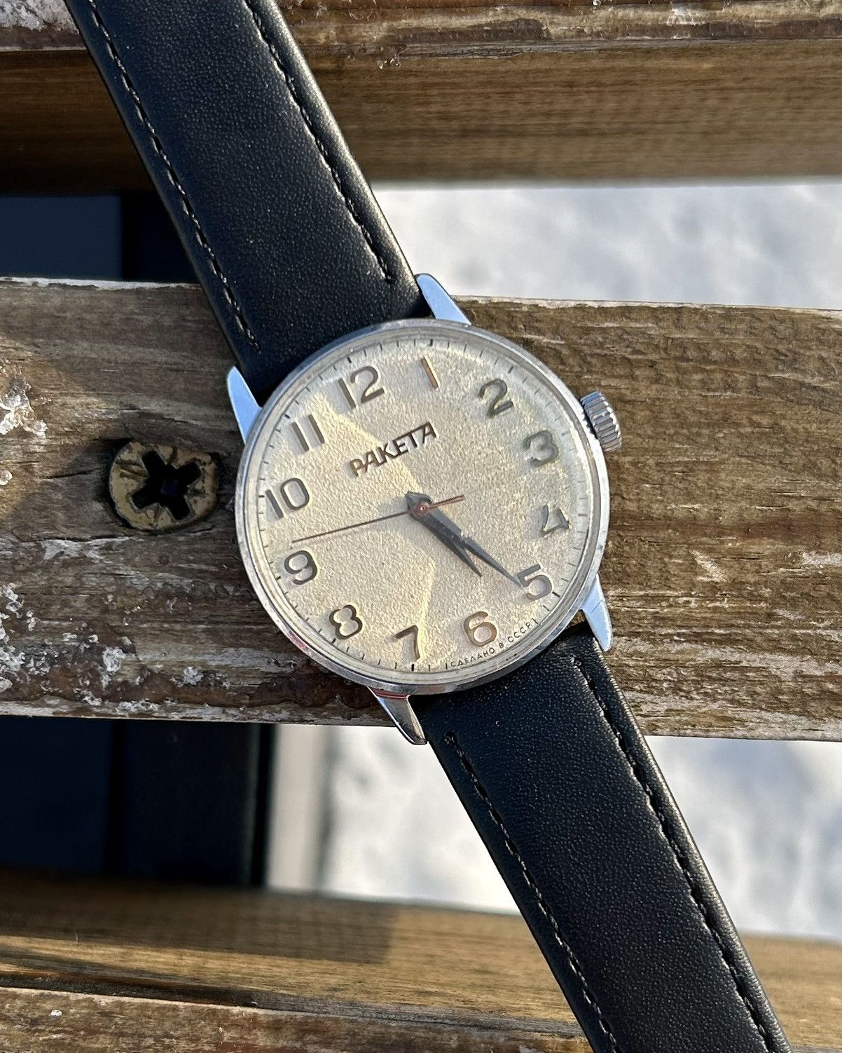 Vintage Vintage Soviet Raketa Watch Mechanical Wristwatch USSR 1980s Size ONE SIZE - 15 Thumbnail