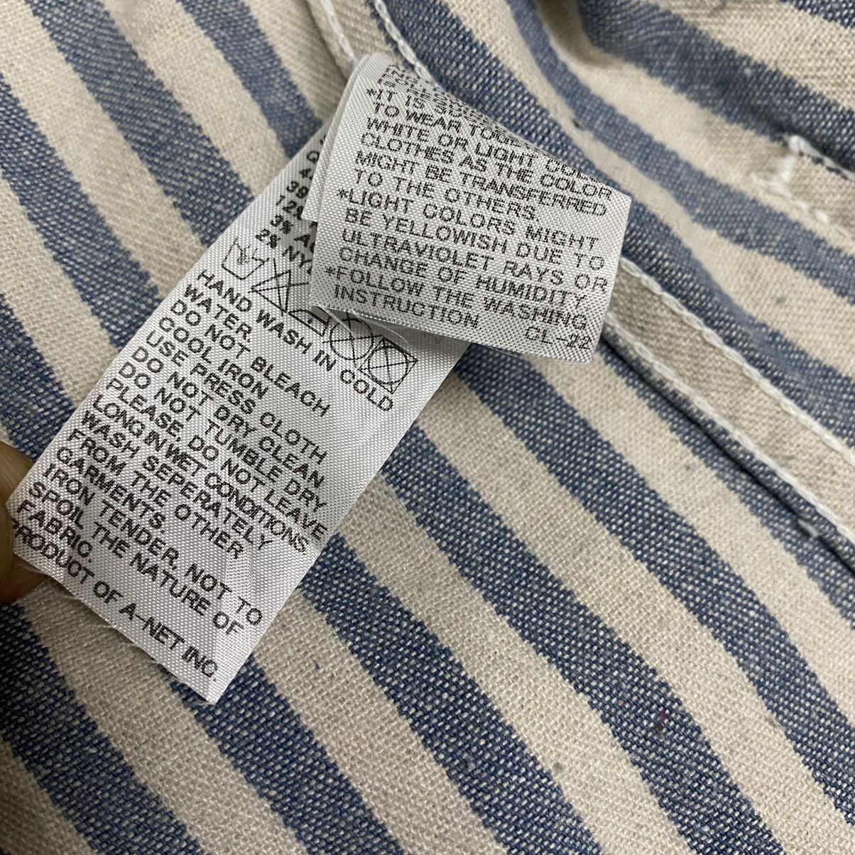 Indigo × Issey Miyake × Ne-Net Issey Miyake Ne-net stripe indigo dye oversize jacket Size US M / EU 48-50 / 2 - 20 Thumbnail
