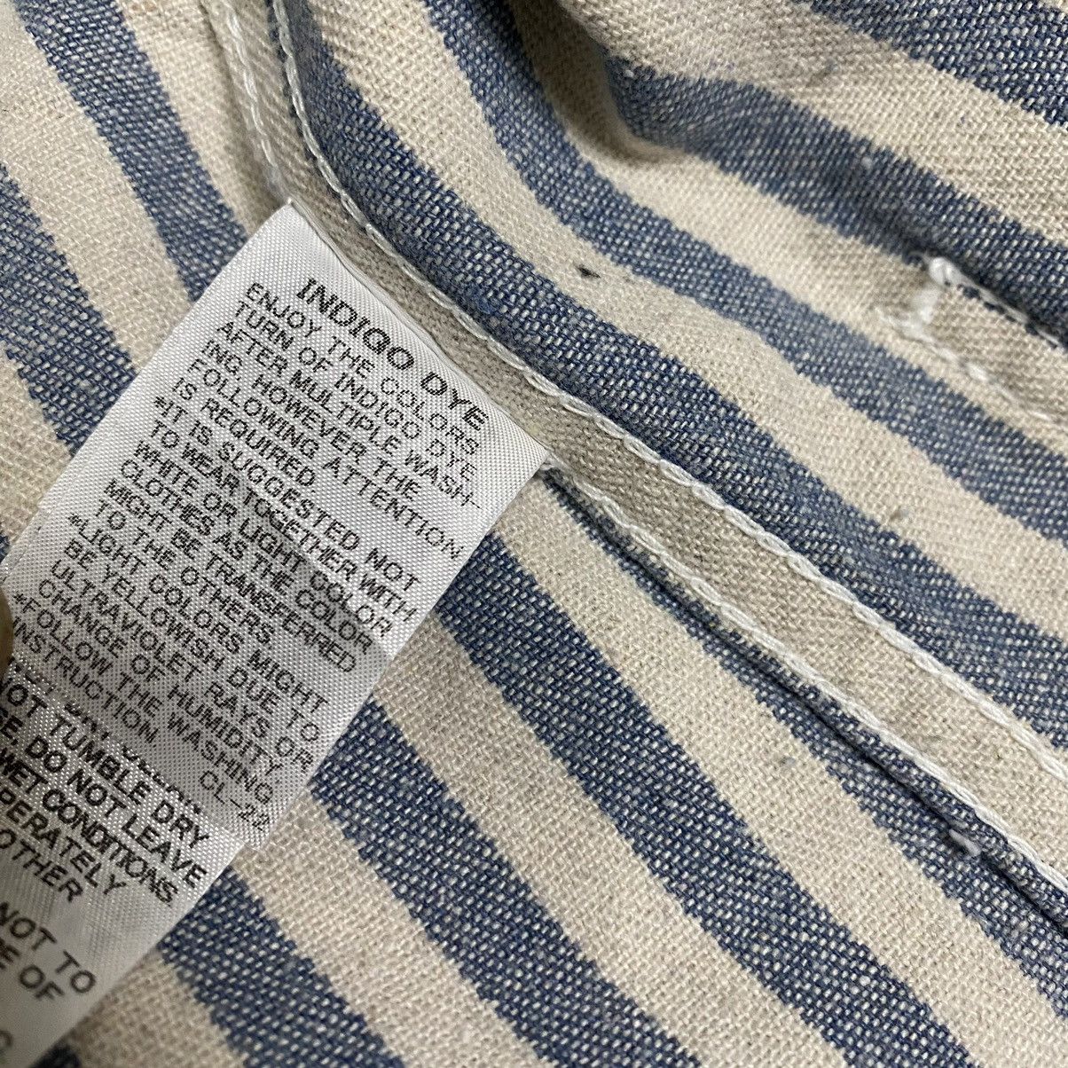 Indigo × Issey Miyake × Ne-Net Issey Miyake Ne-net stripe indigo dye oversize jacket Size US M / EU 48-50 / 2 - 19 Thumbnail
