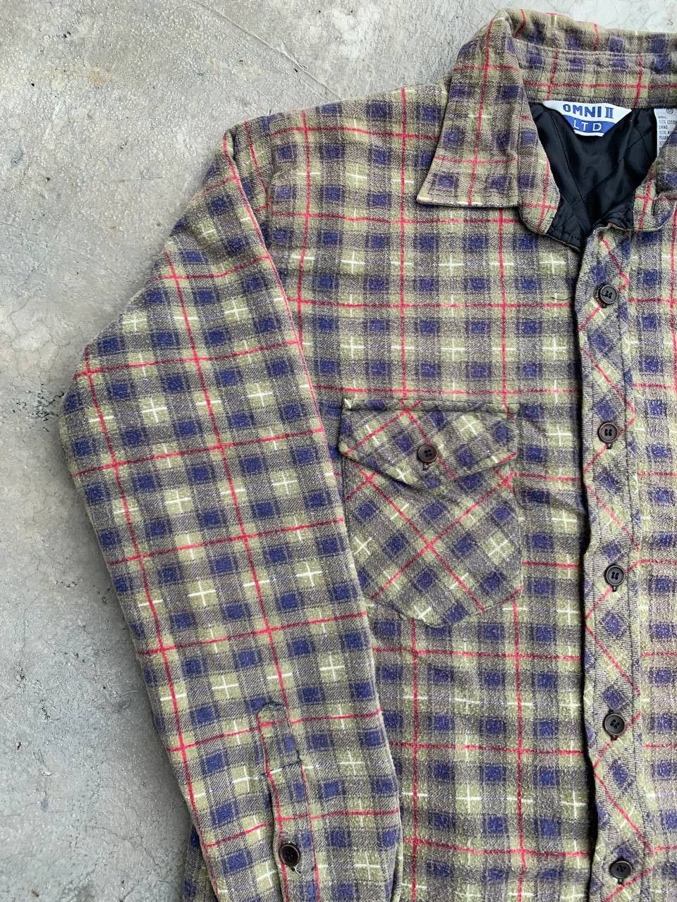 Vintage Vintage Gingham Plaid Quilted Primaloft Lined Shirt Jacket Size US S / EU 44-46 / 1 - 4 Thumbnail