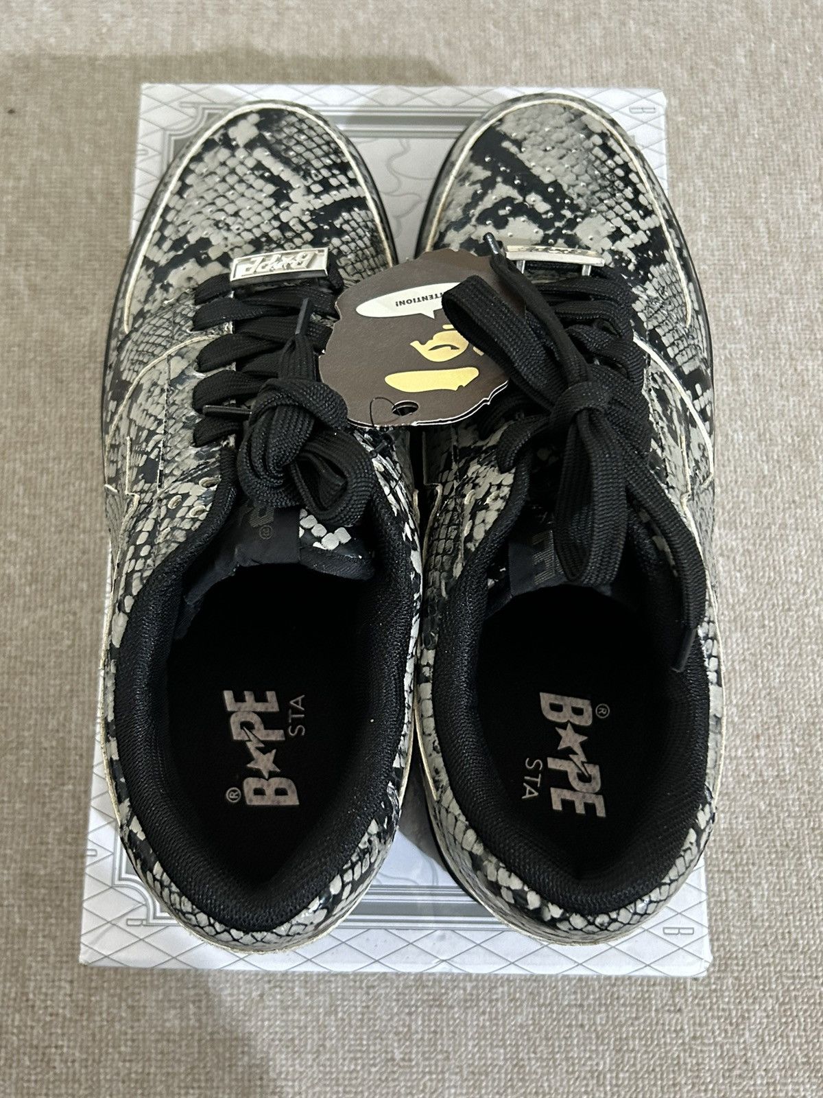 Bape Bapesta Snakeskin Size US 8 / EU 41 - 4 Thumbnail