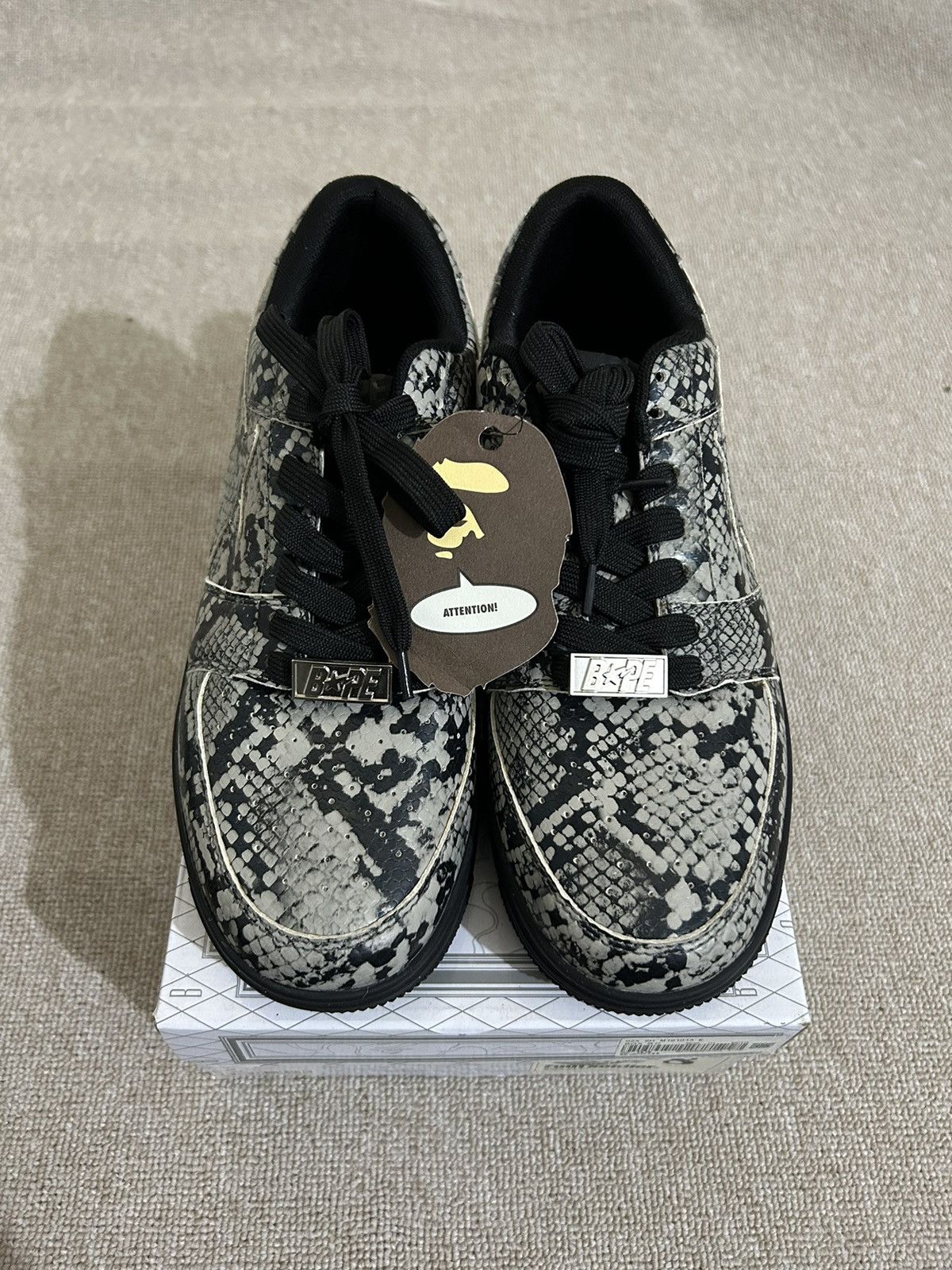 Bape Bapesta Snakeskin Size US 8 / EU 41 - 2 Thumbnail