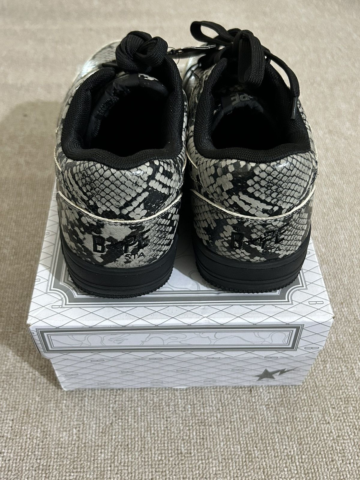 Bape Bapesta Snakeskin Size US 8 / EU 41 - 3 Thumbnail