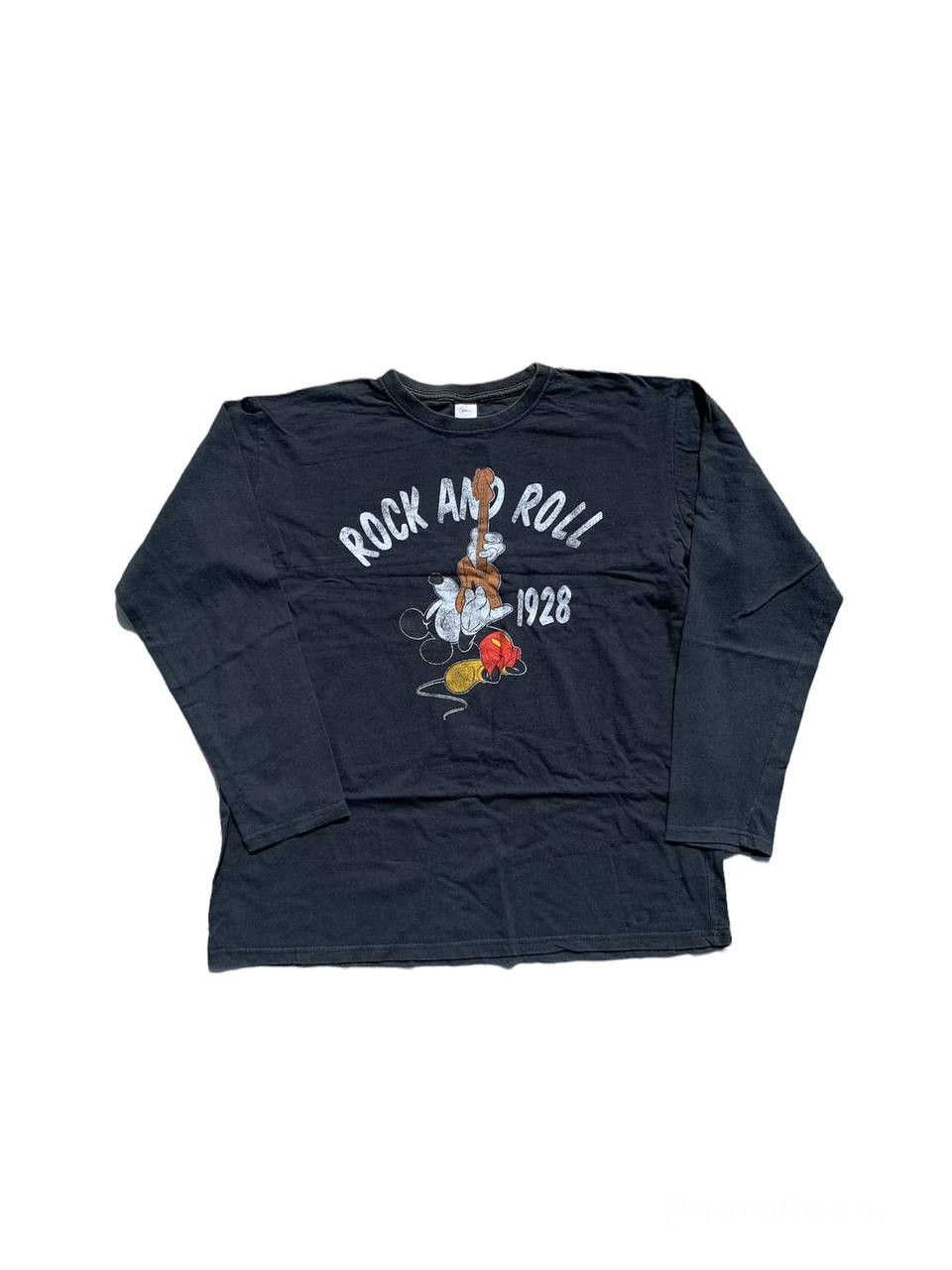 Mickey Mouse Vintage Mickey Rock & Roll Graphic Longsleeve Shirt Size US L / EU 52-54 / 3 - 1 Thumbnail