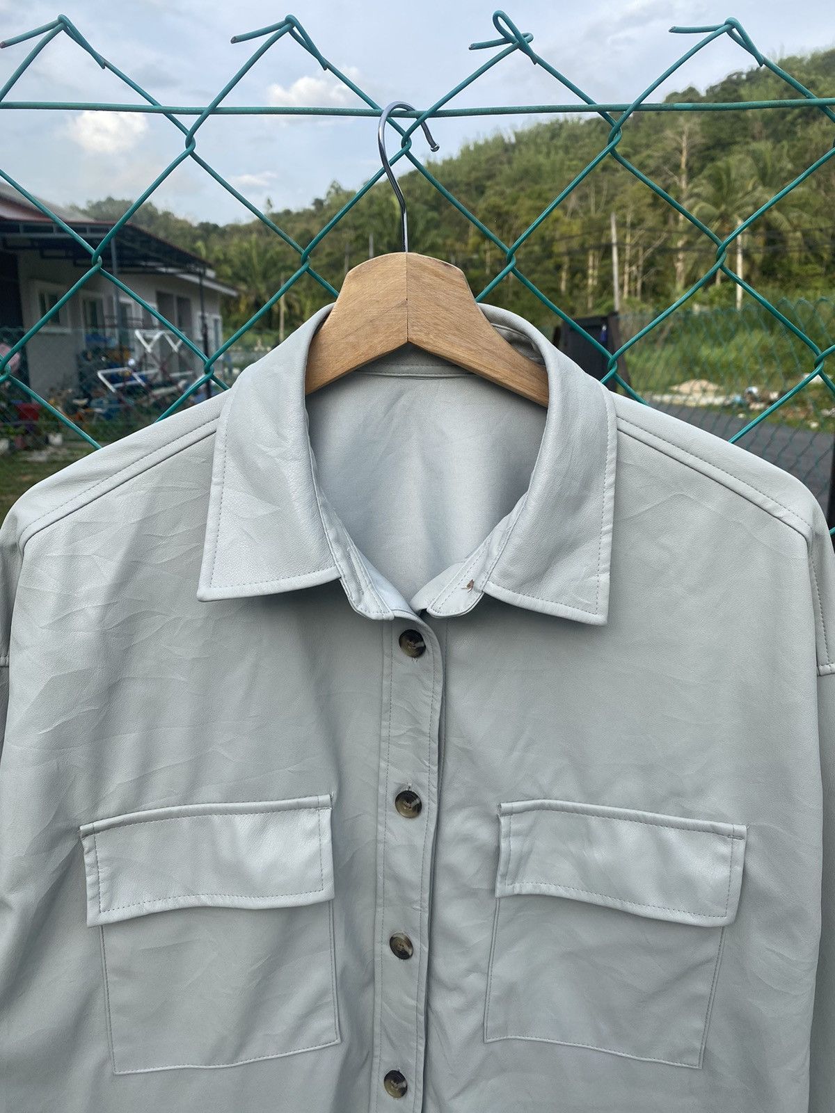 GU GU faux leather flannel shirts Size US M / EU 48-50 / 2 - 5 Thumbnail