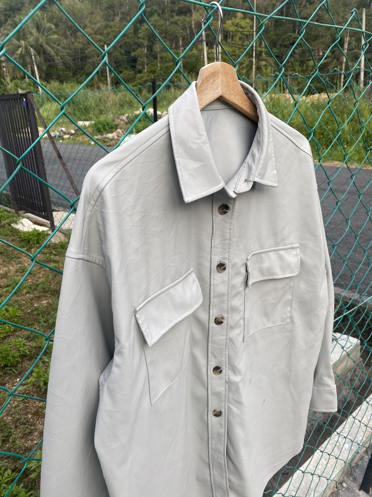 GU GU faux leather flannel shirts Size US M / EU 48-50 / 2 - 1 Thumbnail