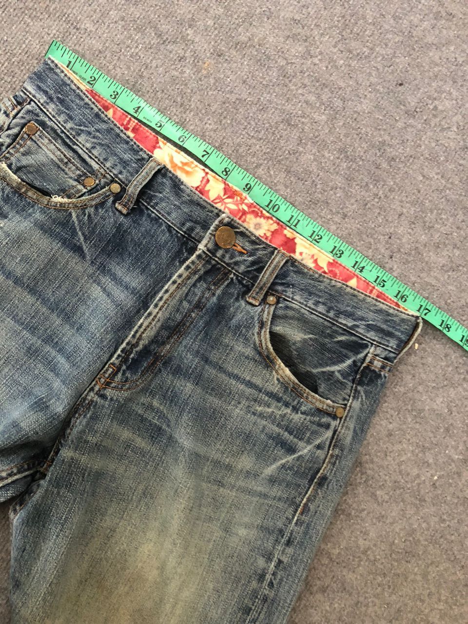 Other Wash Blue Sukajan Jeans 34x27.5 Size US 34 / EU 50 - 7 Thumbnail