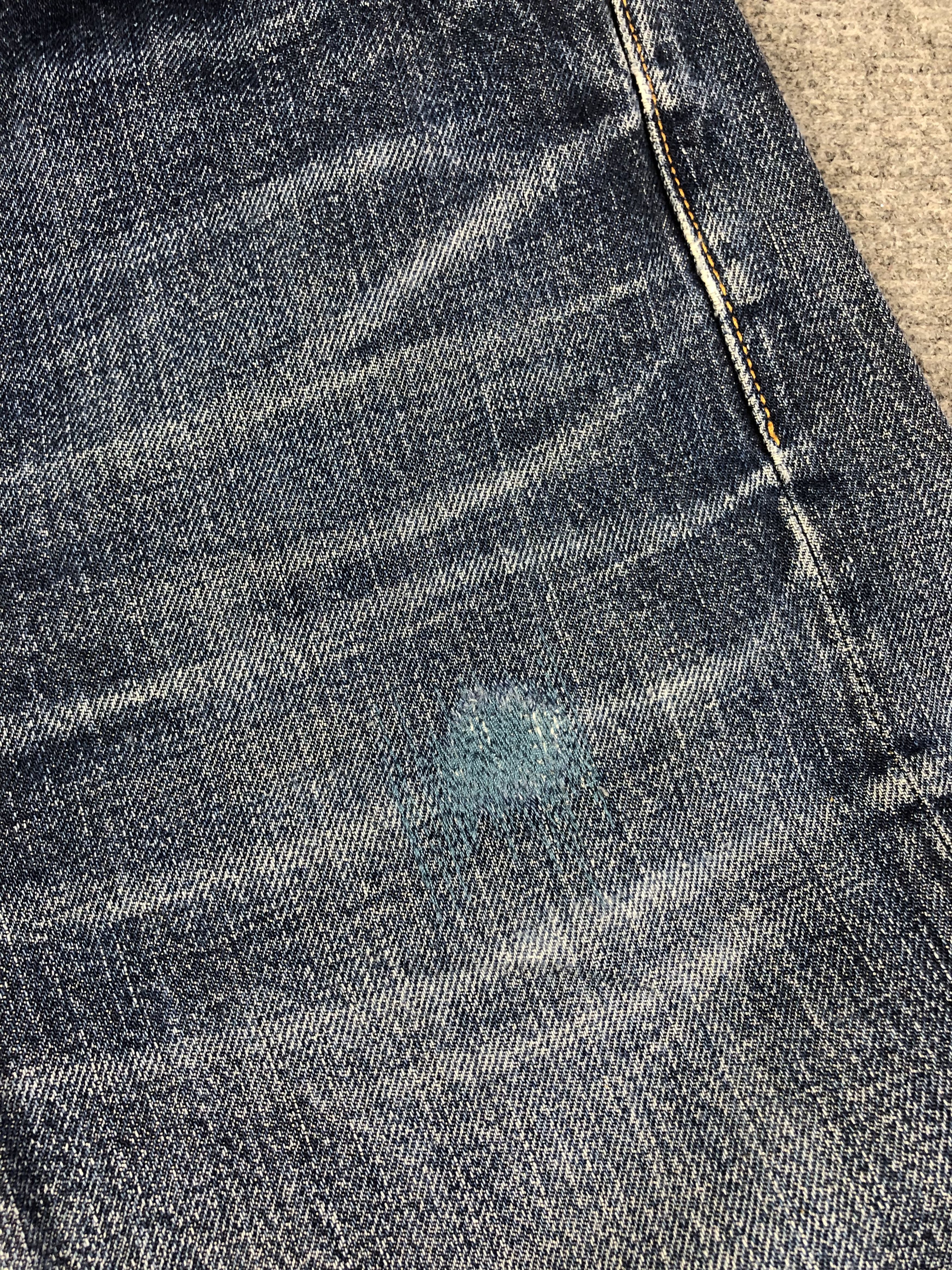 Levi's Wash Blue Levis 501XX Big E Selvedge Jeans 33x35.5 Size US 33 - 11 Thumbnail