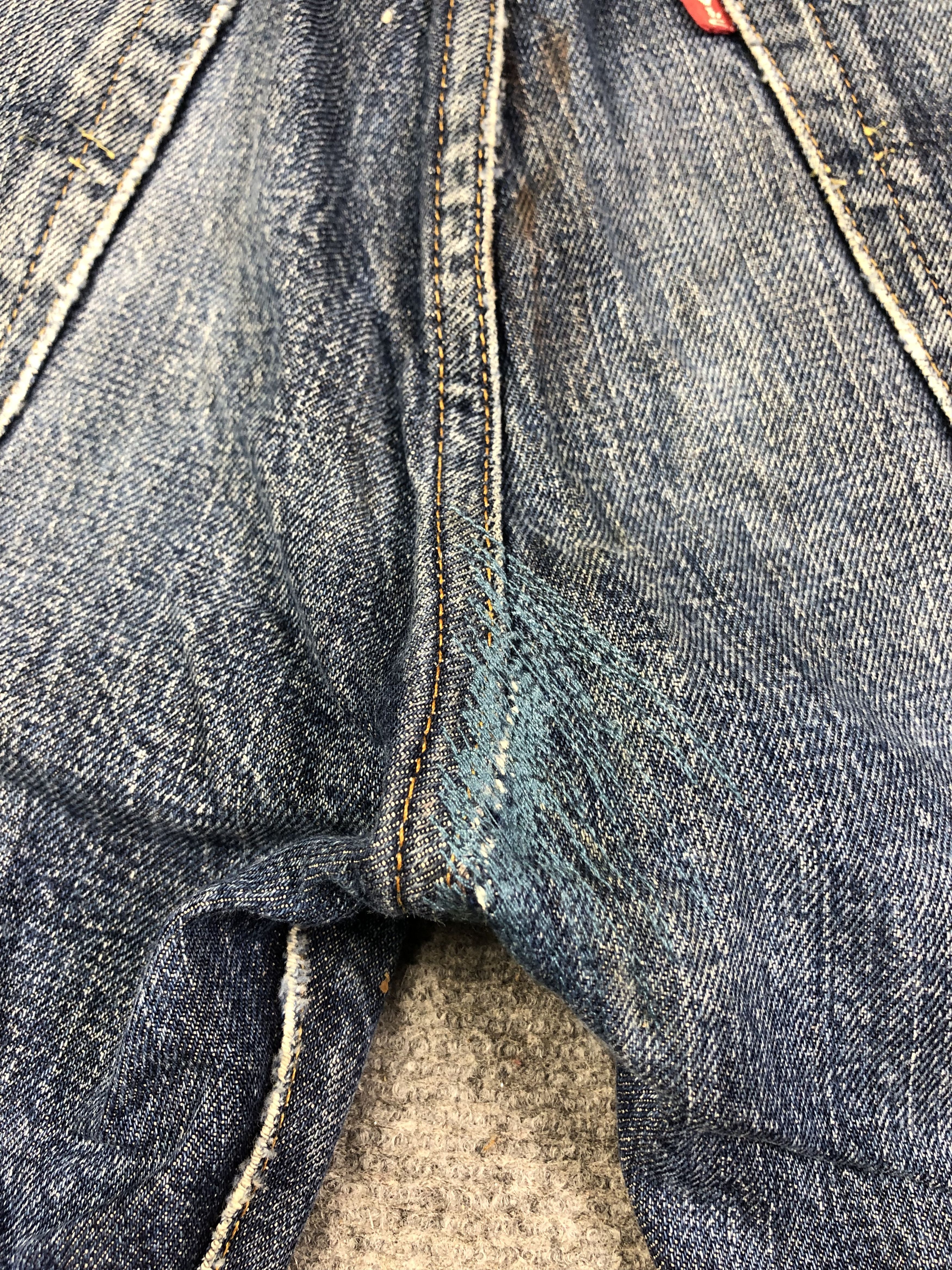 Levi's Wash Blue Levis 501XX Big E Selvedge Jeans 33x35.5 Size US 33 - 13 Thumbnail