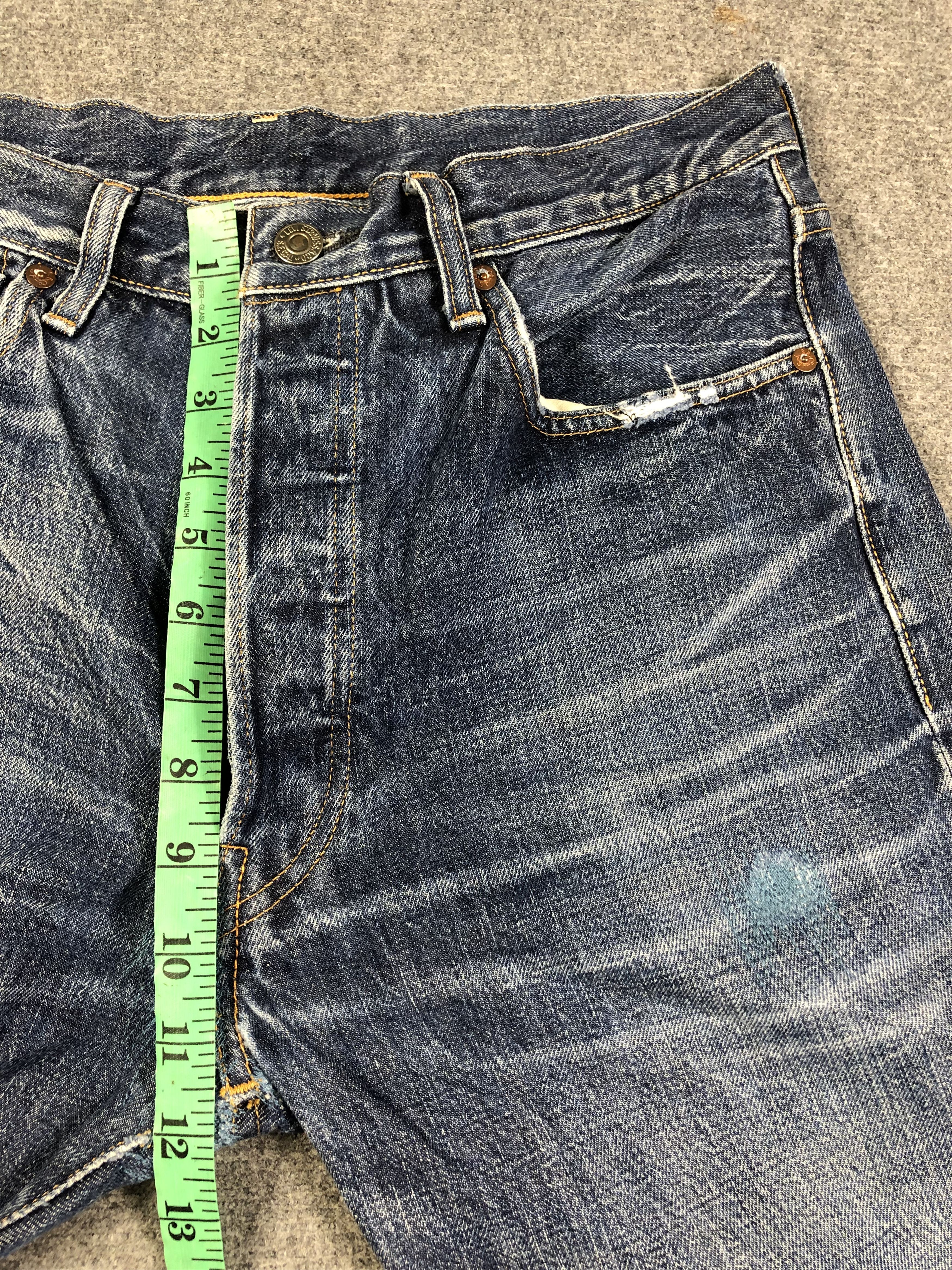 Levi's Wash Blue Levis 501XX Big E Selvedge Jeans 33x35.5 Size US 33 - 9 Thumbnail