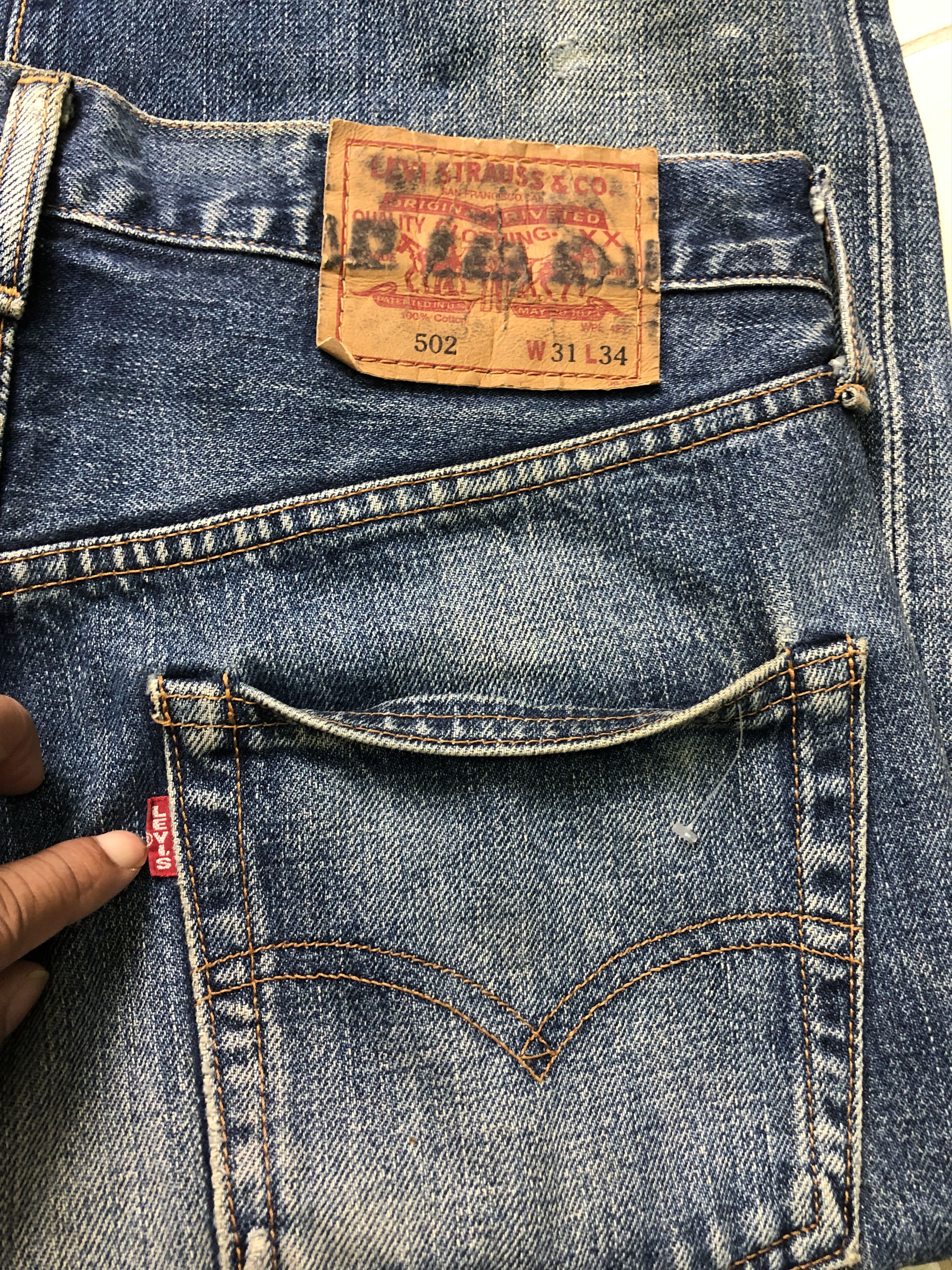 Levi's Vintage Big E 502 Selvedge 30x29.5 Size US 30 / EU 46 - 6 Thumbnail