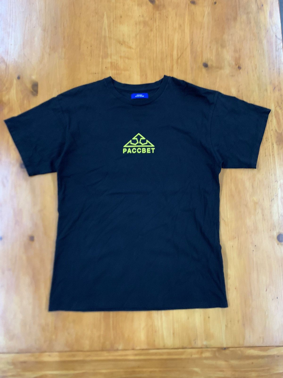 Image of Gosha Paccbet Dawn Logo Tee in Black, Men's (Size Large)