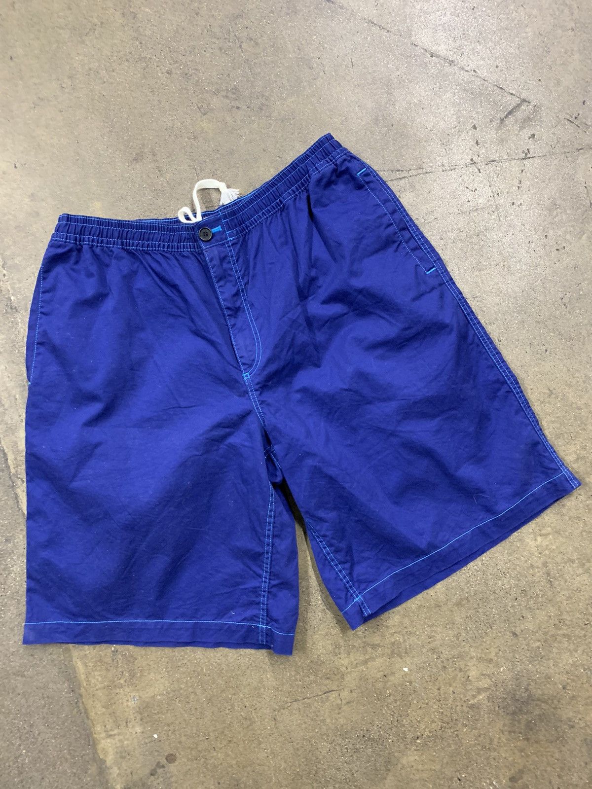 Marni Marni Blue Canvas Shorts Size US 35 - 1 Thumbnail