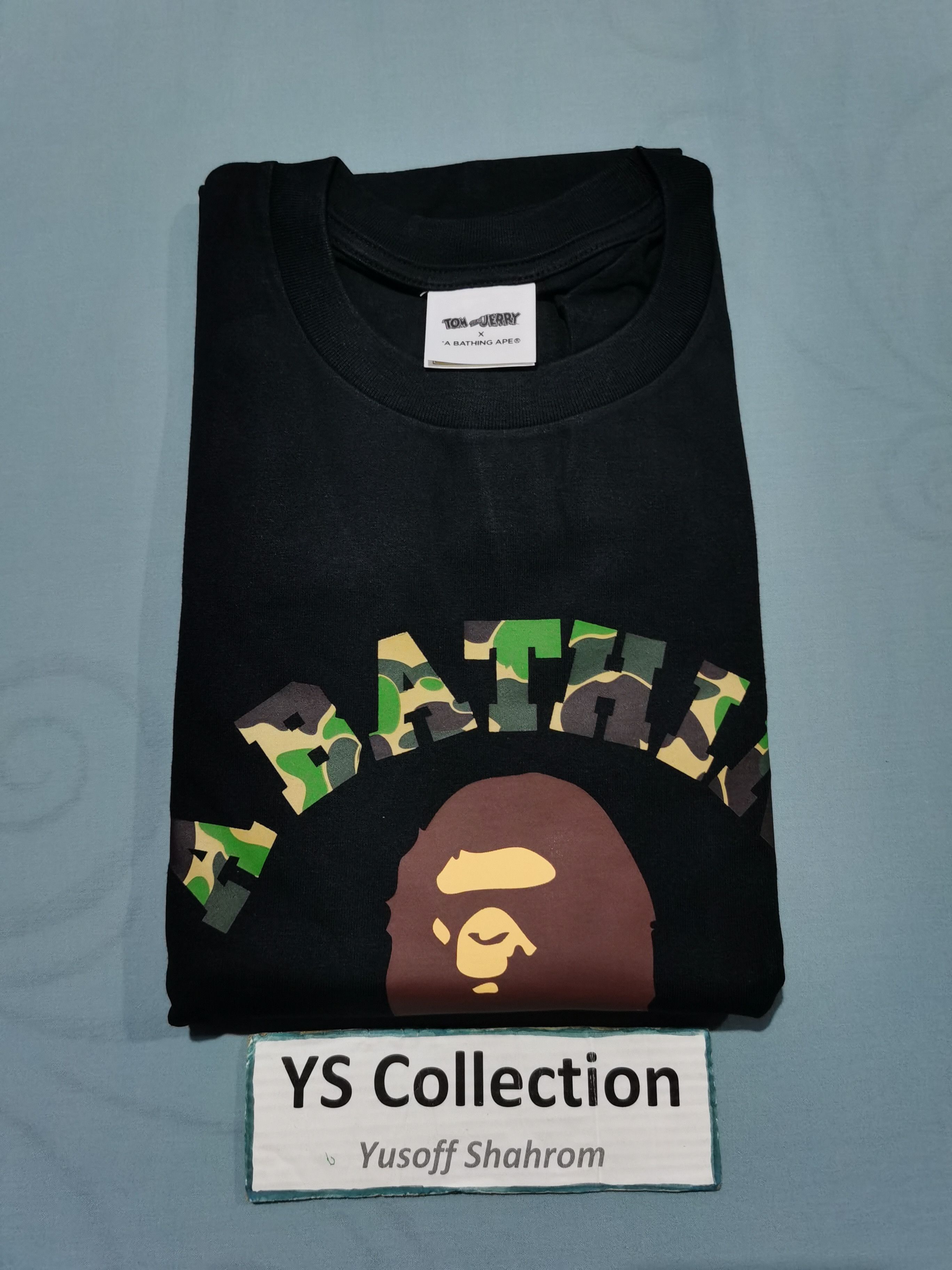 Bape 3XL Bape x Tom and Jerry College Tee | Grailed