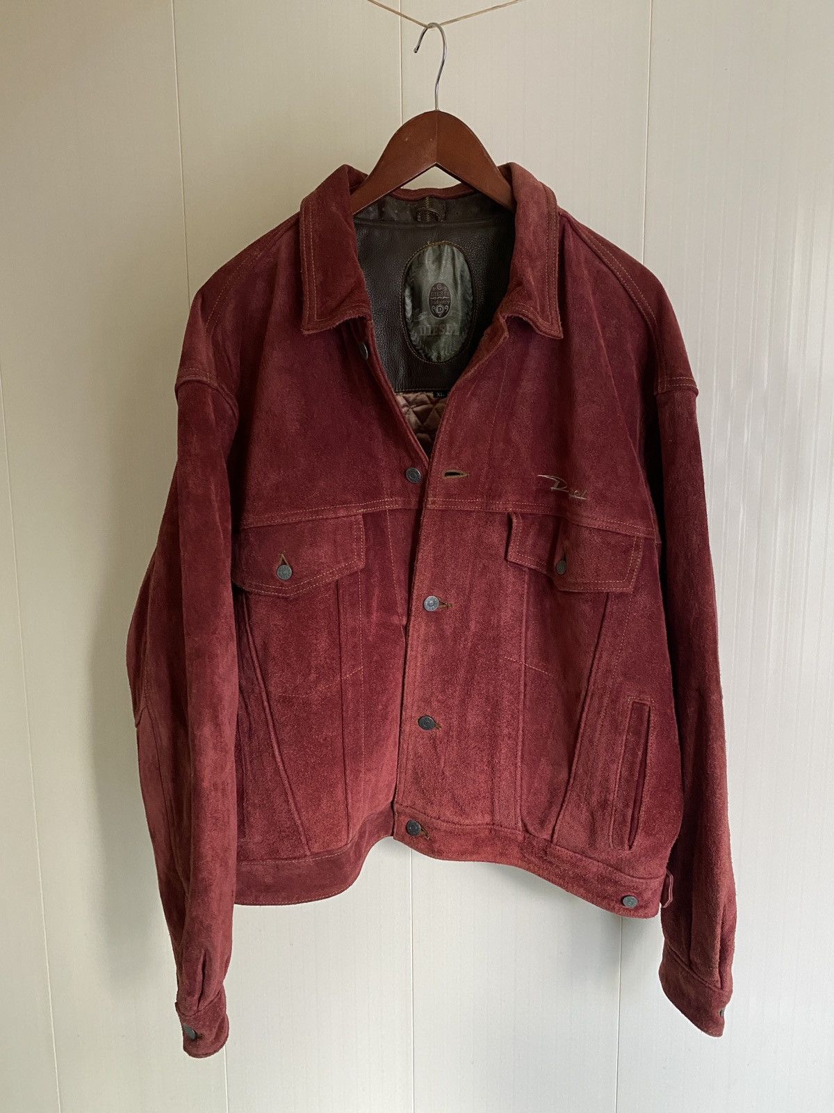 Rare vintage 80s90s Diesel Industry oversize leather jacket