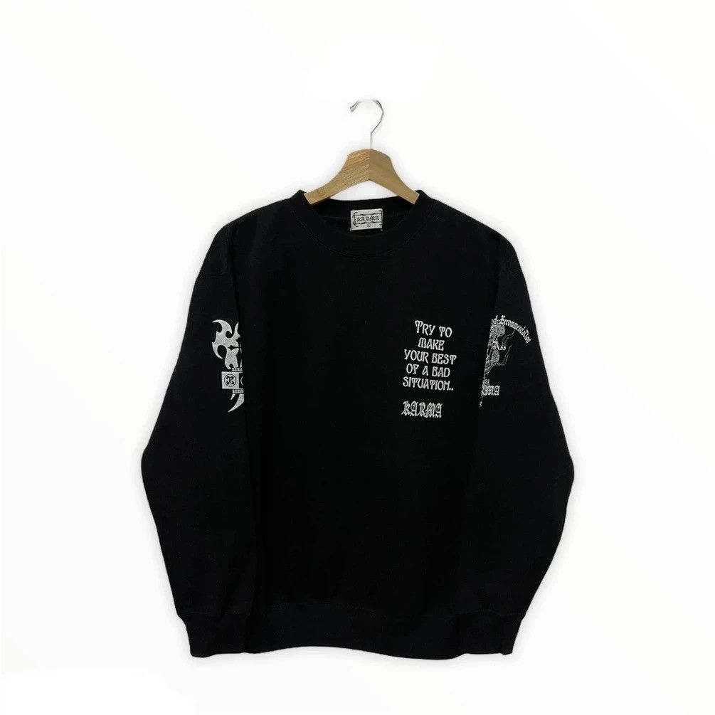 Dragonfly × Japanese Brand × Vintage Vintage Karma Dragonfly Tattoo Style Sweatshirt Size US M / EU 48-50 / 2 - 3 Thumbnail