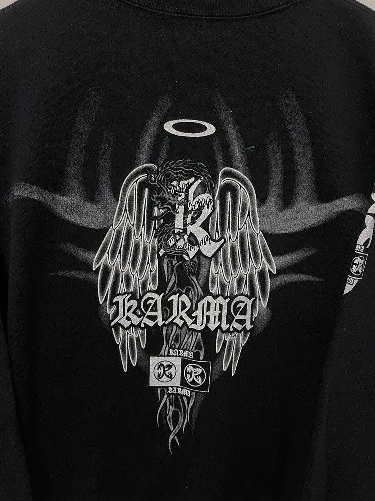 Dragonfly × Japanese Brand × Vintage Vintage Karma Dragonfly Tattoo Style Sweatshirt Size US M / EU 48-50 / 2 - 2 Thumbnail