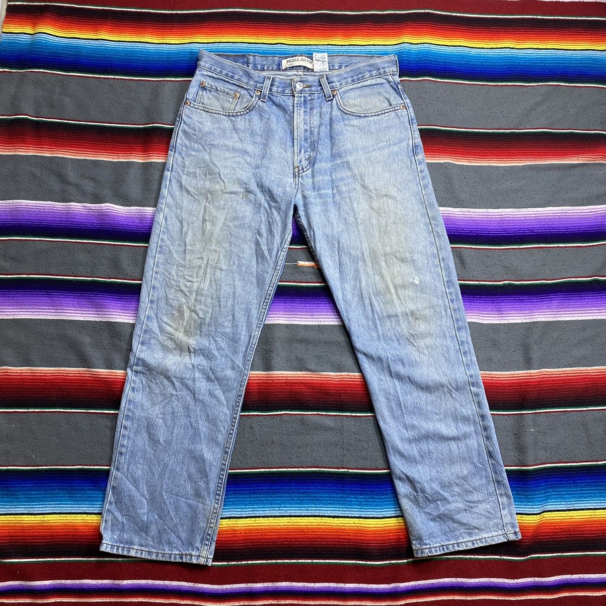 Levi's Vintage Levi’s 505 Washed Blue Denim Size US 35 - 1 Thumbnail