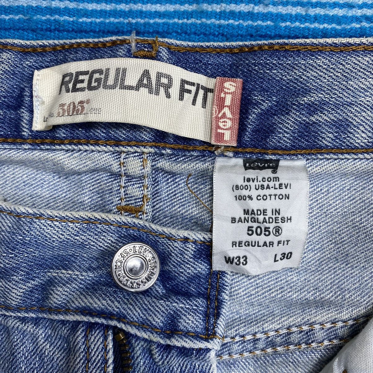 Levi's Vintage Levi’s 505 Washed Blue Denim Size US 35 - 7 Thumbnail