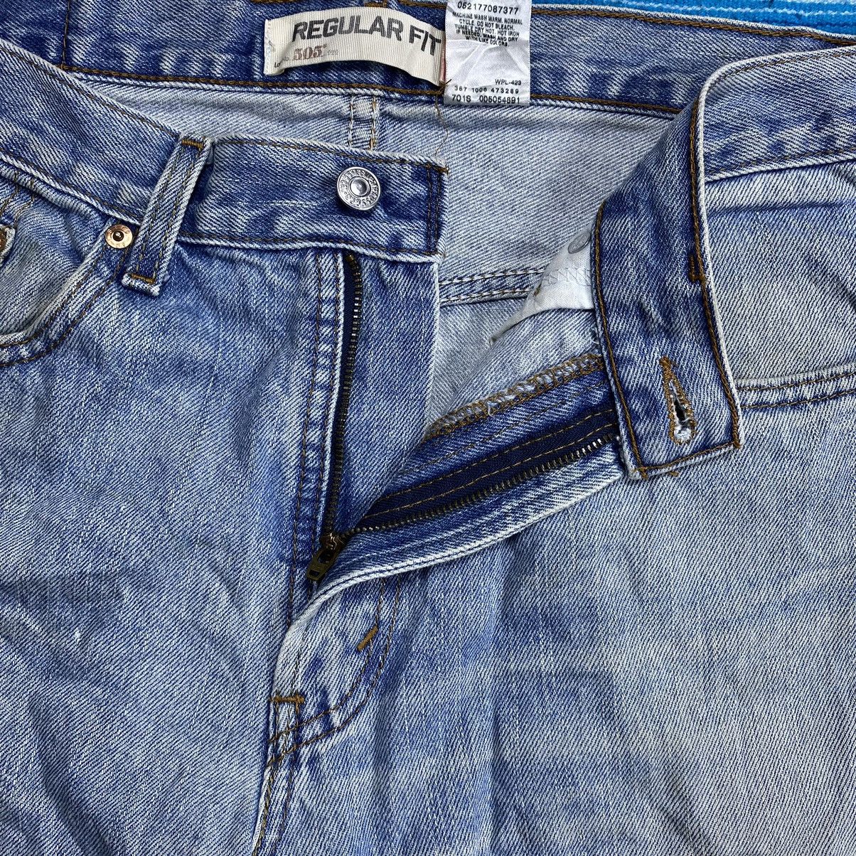 Levi's Vintage Levi’s 505 Washed Blue Denim Size US 35 - 6 Thumbnail