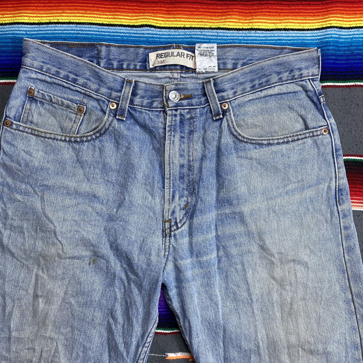 Levi's Vintage Levi’s 505 Washed Blue Denim Size US 35 - 2 Thumbnail