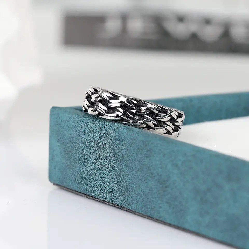 Jewelry Simple Unique Weaving Rings Size ONE SIZE - 4 Thumbnail