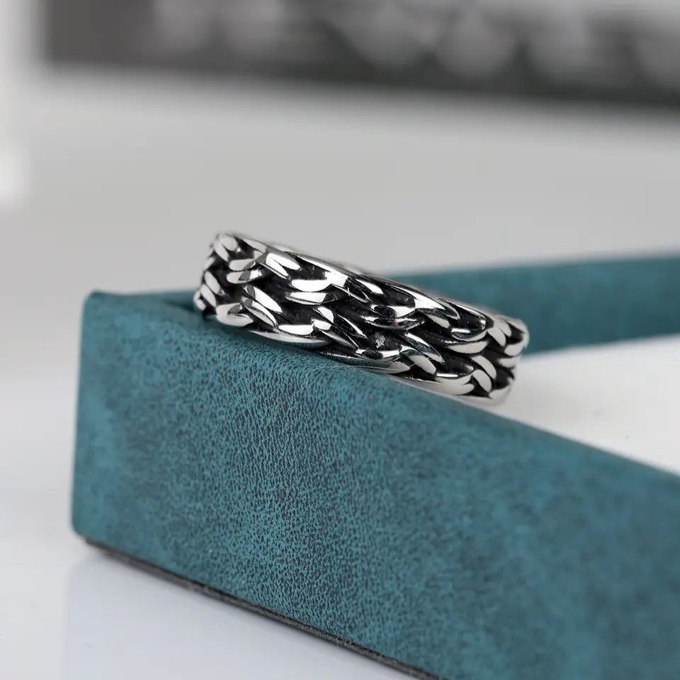 Jewelry Simple Unique Weaving Rings Size ONE SIZE - 5 Thumbnail