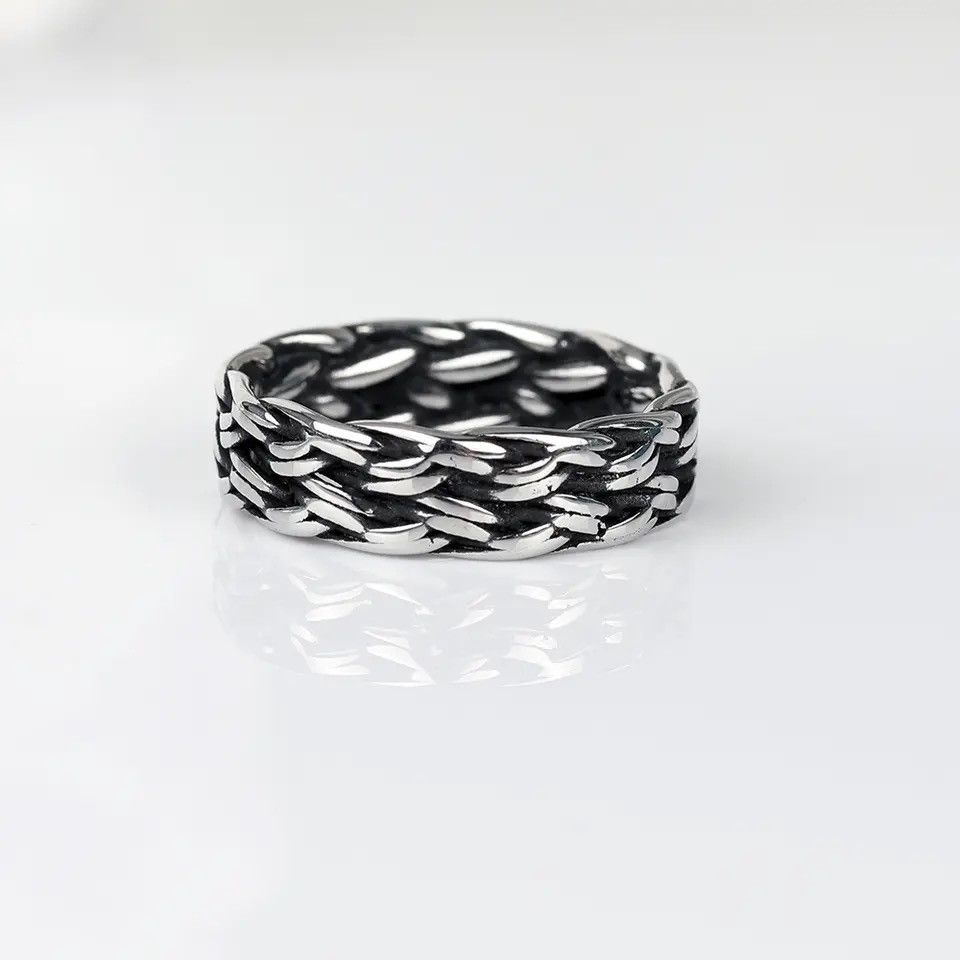 Jewelry Simple Unique Weaving Rings Size ONE SIZE - 2 Thumbnail