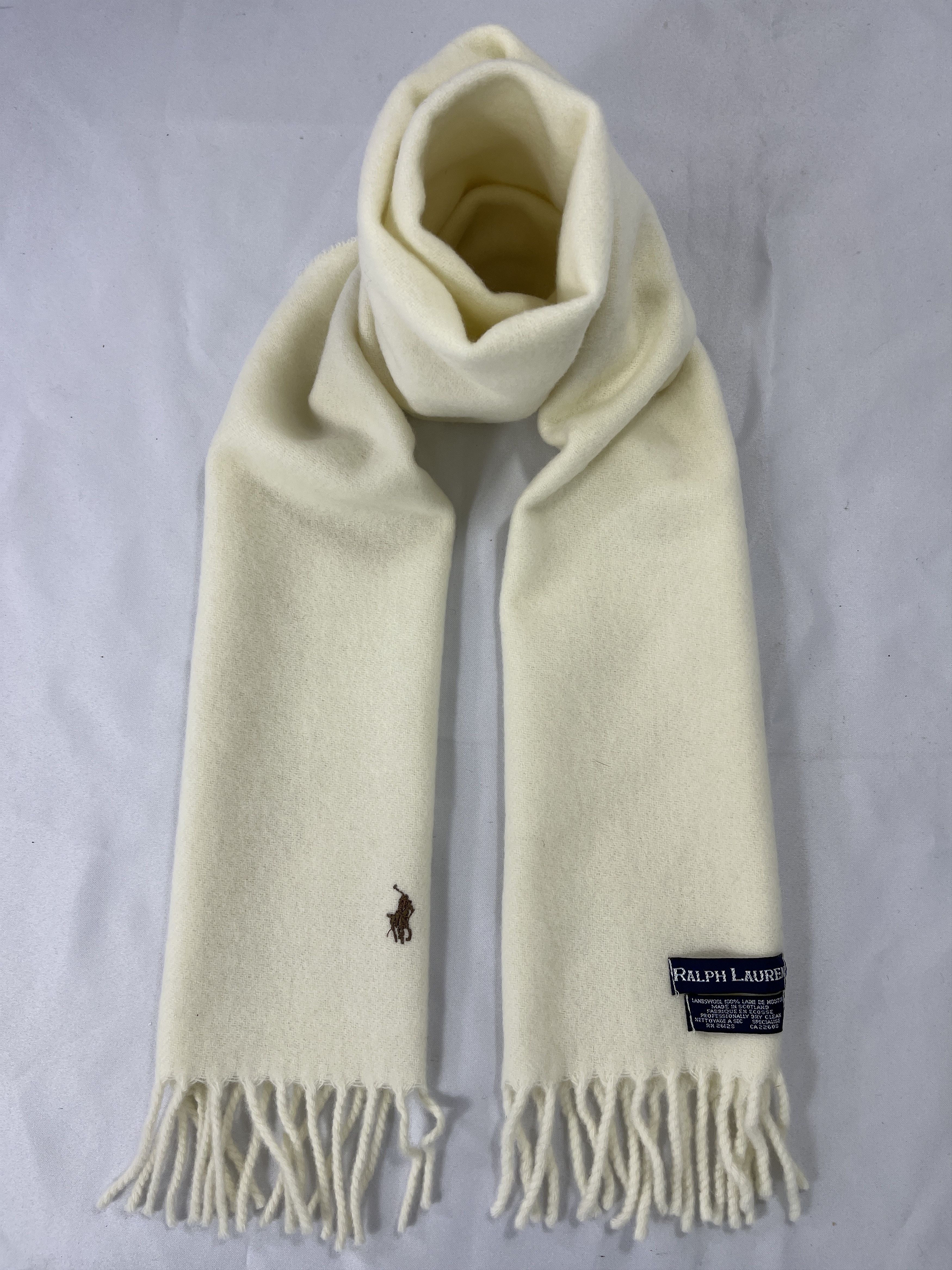 RALPH LAUREN WOOL SCARVES MUFFLER NECKWEAR T047