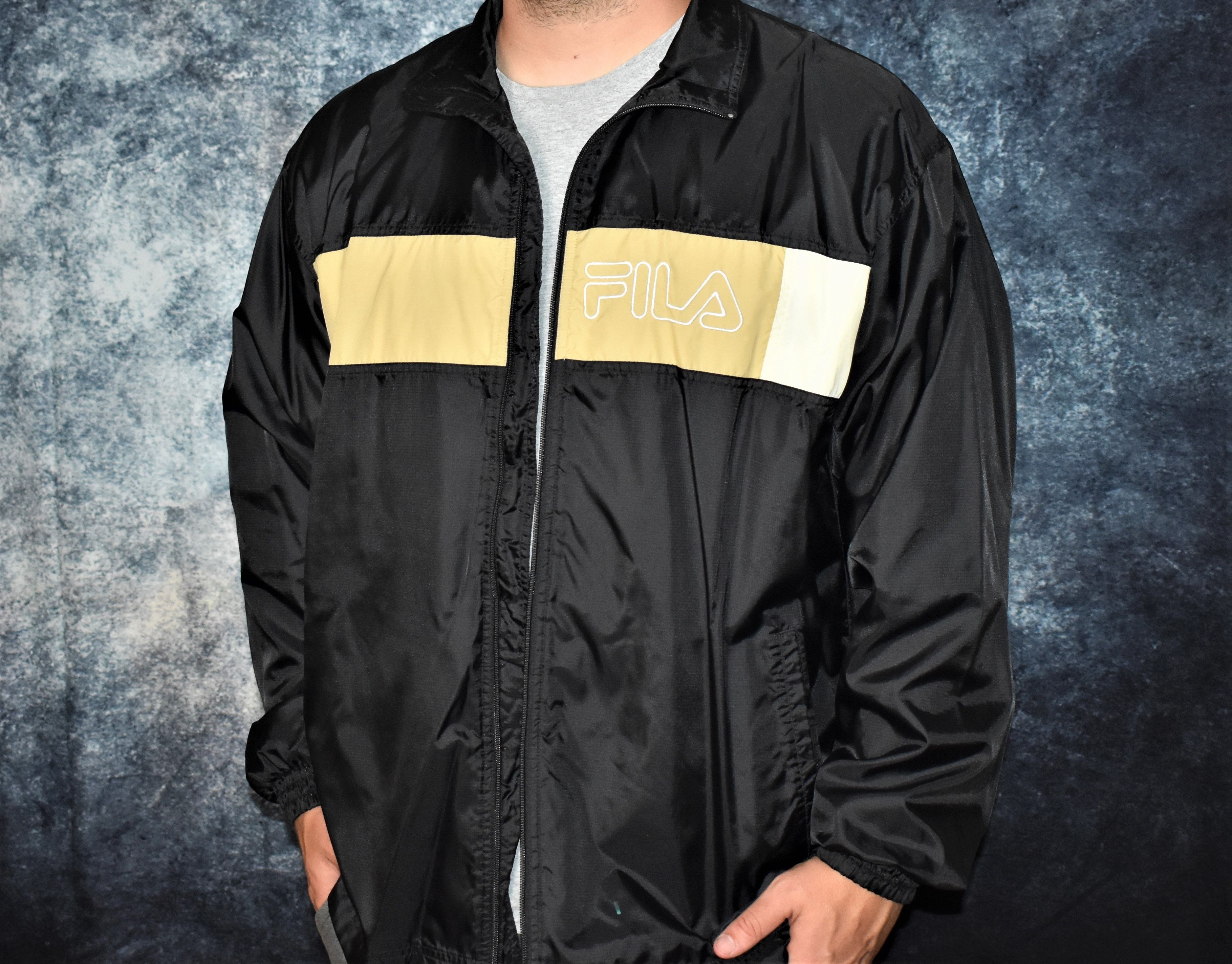 Fila Fila Retro Windbreaker Jacket Size US XL / EU 56 / 4 - 3 Thumbnail