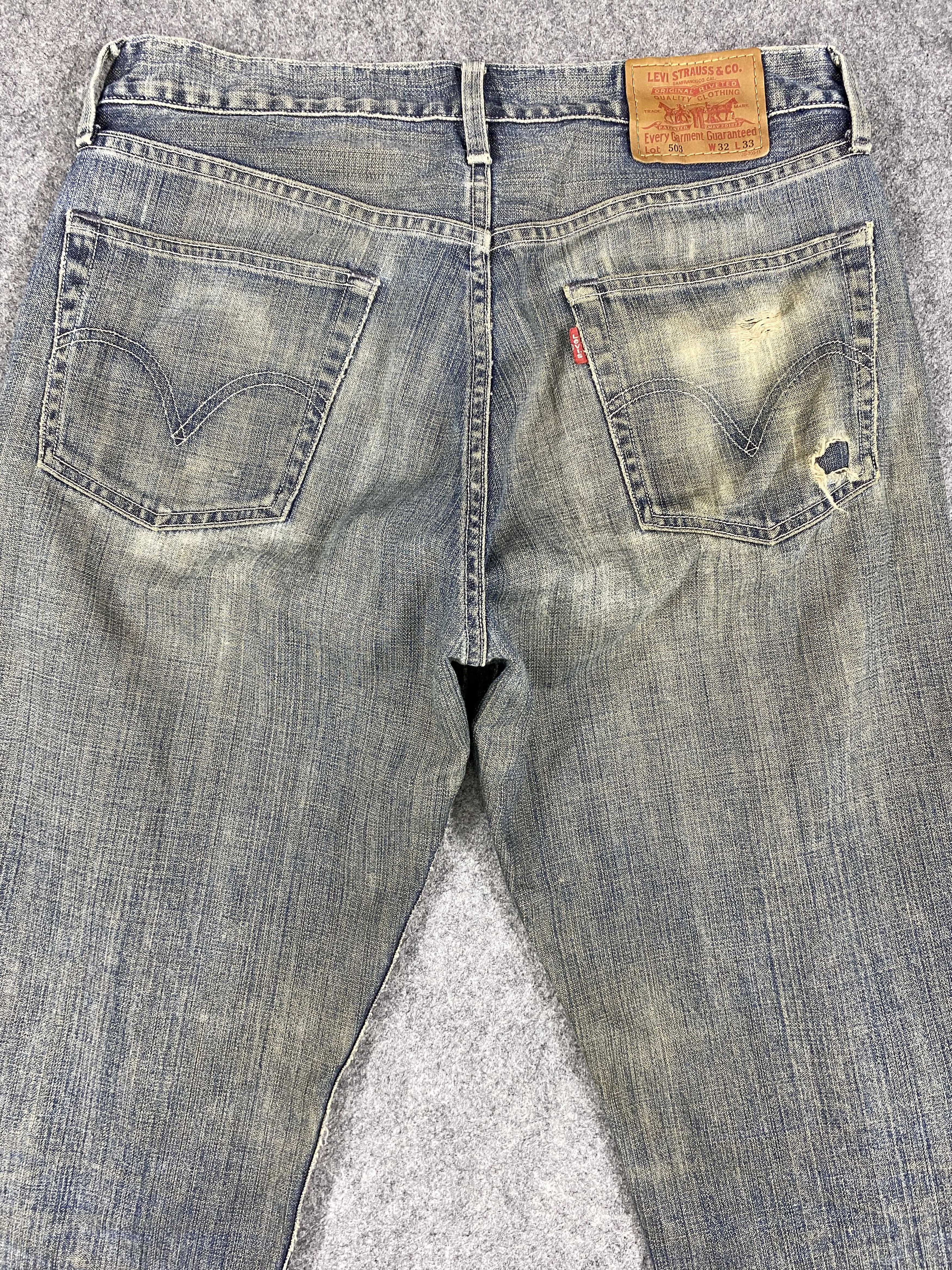 Levi's Dirty Used Blue Vintage Levi's 503 32x33.5 Denim -SJ051 Size US 32 / EU 48 - 4 Thumbnail