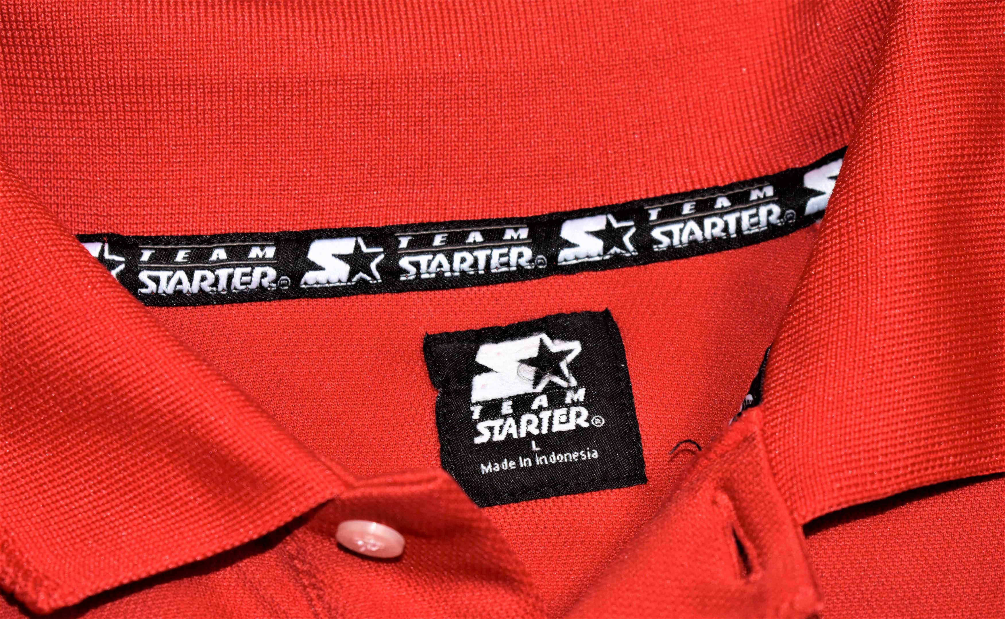 Starter Ohio State Buckeyes Red Vintage Starter Embroidered Polo Size US L / EU 52-54 / 3 - 3 Thumbnail