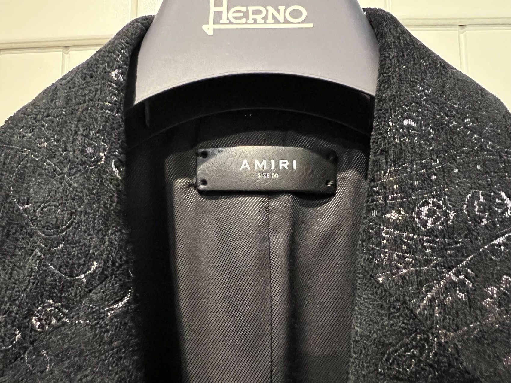 Amiri SS'20 Blazer Velvet in Glitter Paisley Size 40R - 3 Thumbnail