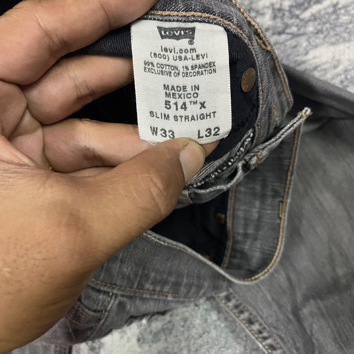 Levi's × Vintage Vintage Levis 514 tm X Stright Faded Denim Jeans Size US 31 - 10 Thumbnail