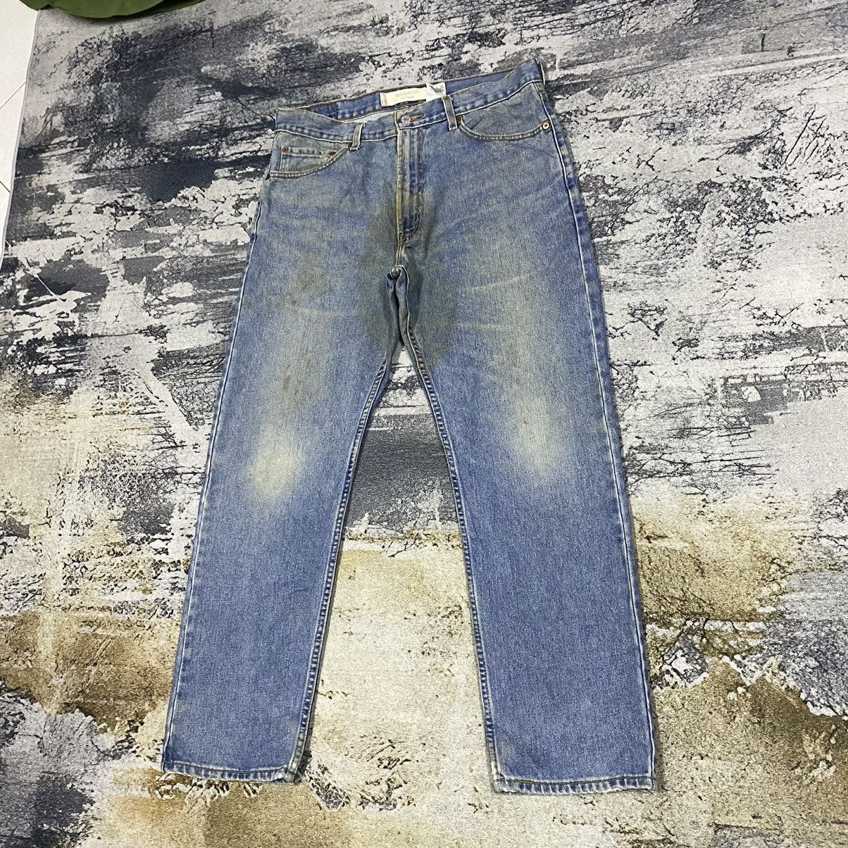Levi's × Levi's Vintage Clothing × Vintage Vintage Levis 505 Regular Fit Stain Light Washed Denim Jeans Size US 35 - 5 Thumbnail