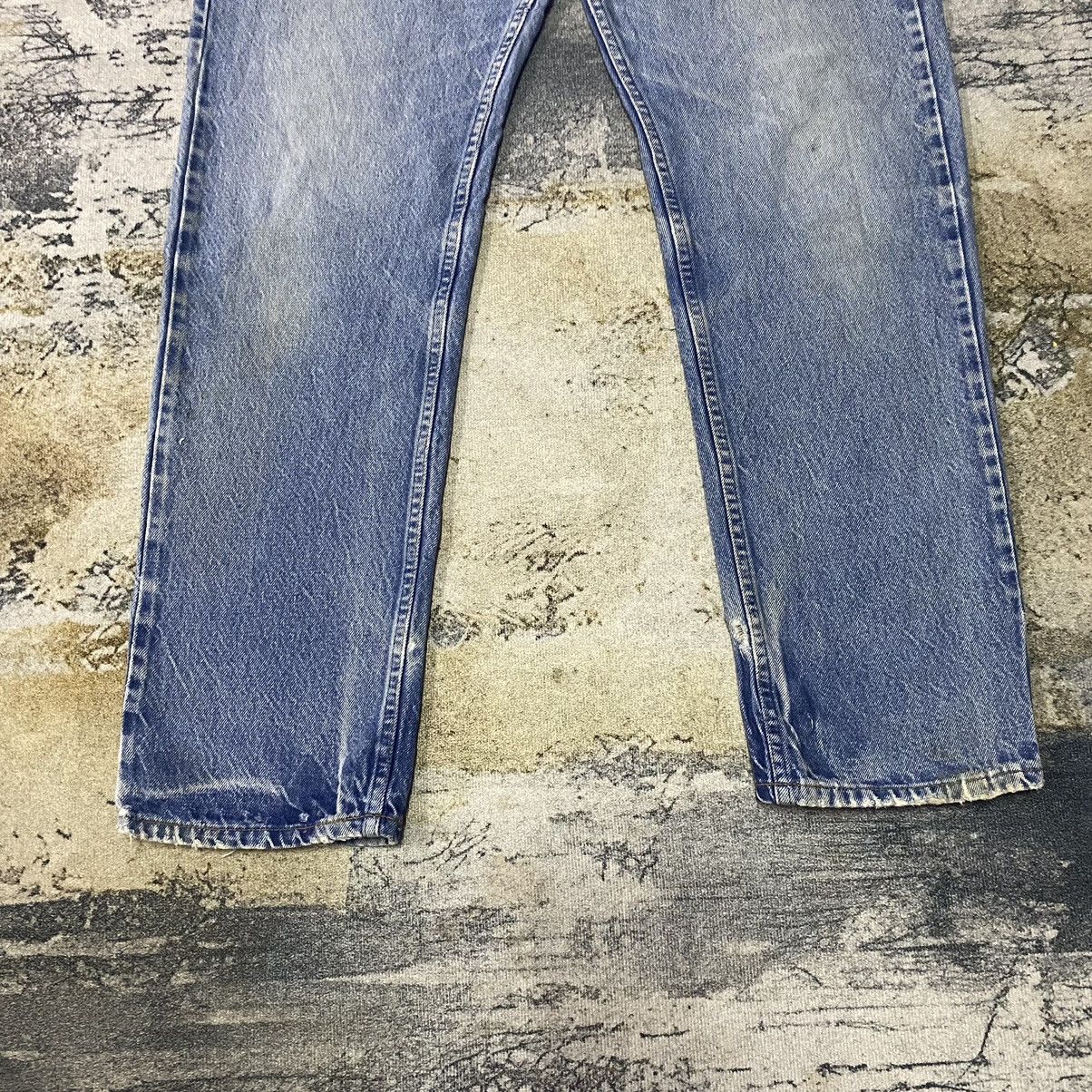 Levi's × Vintage Vintage Levis 505 Orange Tab Light Washed Distressed Jeans Size US 38 / EU 54 - 5 Thumbnail