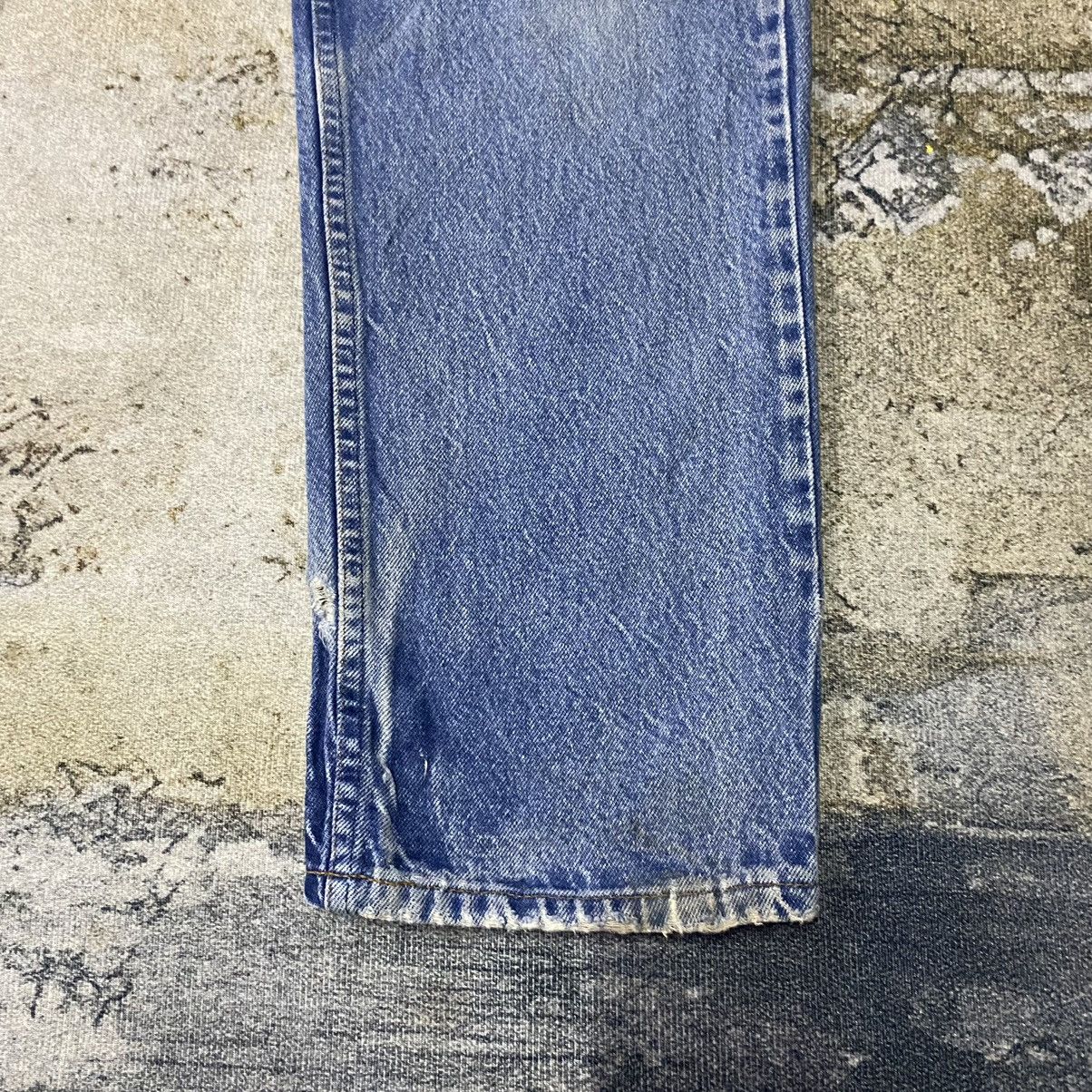 Levi's × Vintage Vintage Levis 505 Orange Tab Light Washed Distressed Jeans Size US 38 / EU 54 - 9 Thumbnail