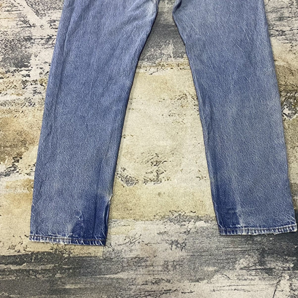 Levi's × Vintage Vintage Levis 505 Orange Tab Light Washed Distressed Jeans Size US 38 / EU 54 - 11 Thumbnail